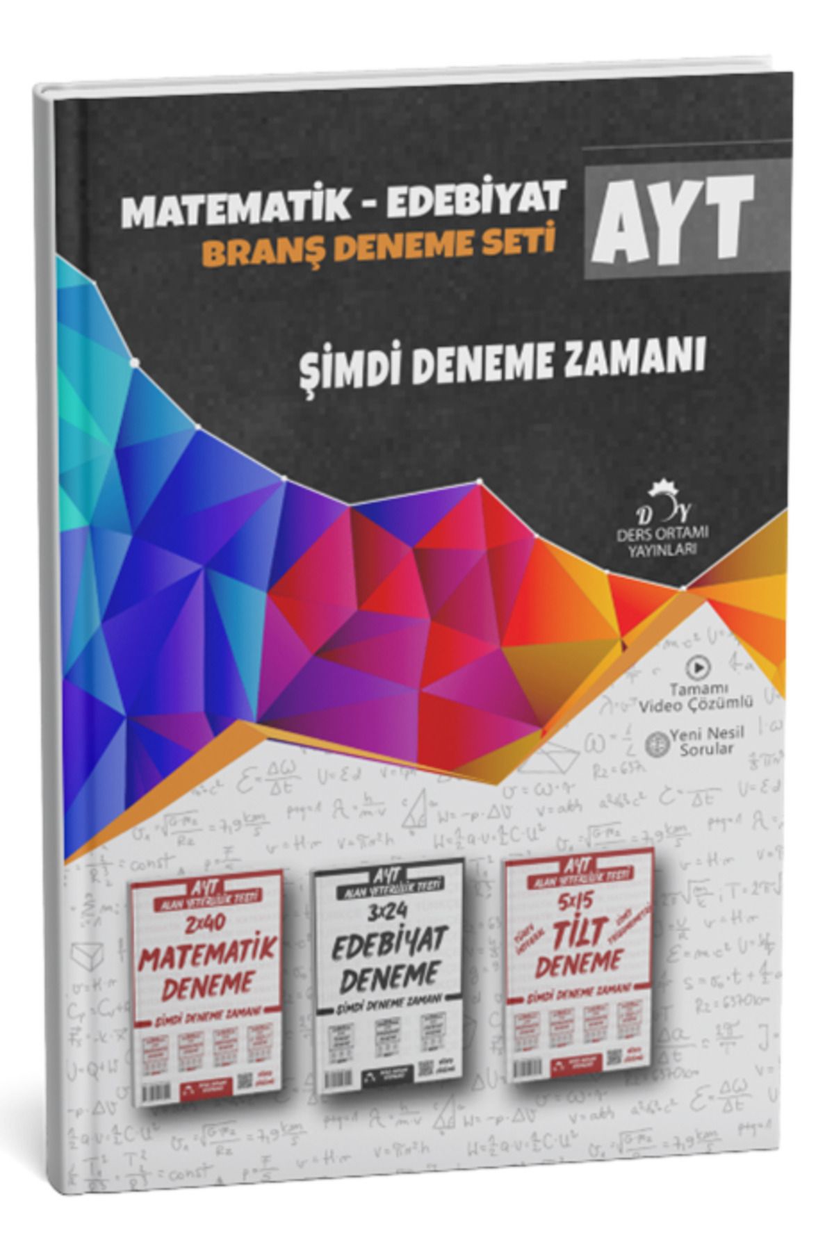 Ders Ortamı Yayınları Ders Ortamı 2025 YKS AYT Matematik Edebiyat Branş Deneme Seti Çözümlü Ders Ortamı Yayınları