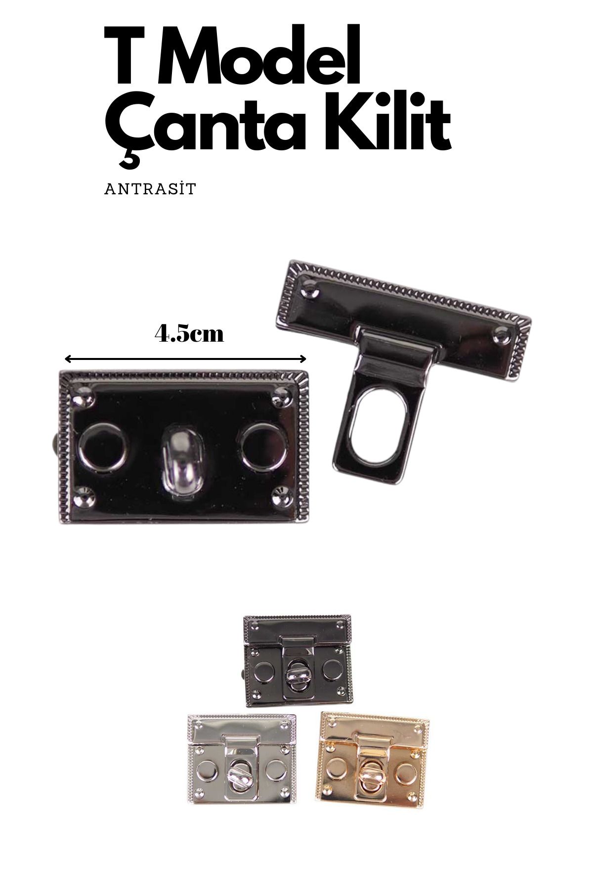 Kardelux Çanta Kilidi T Model - Çanta Aksesuarı
