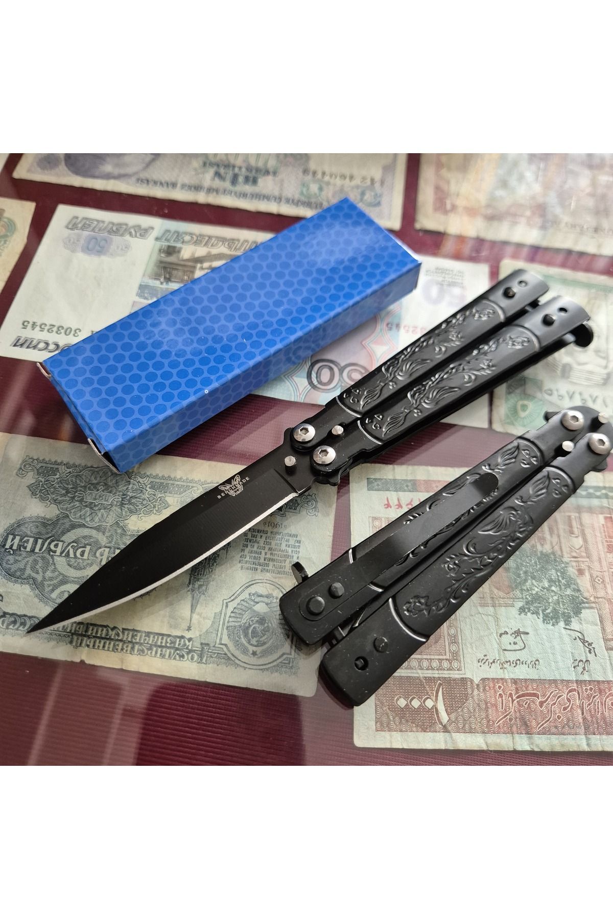 Katmer Küçük Boy Siyah Outdoor Kamp 17cm Kele-bek