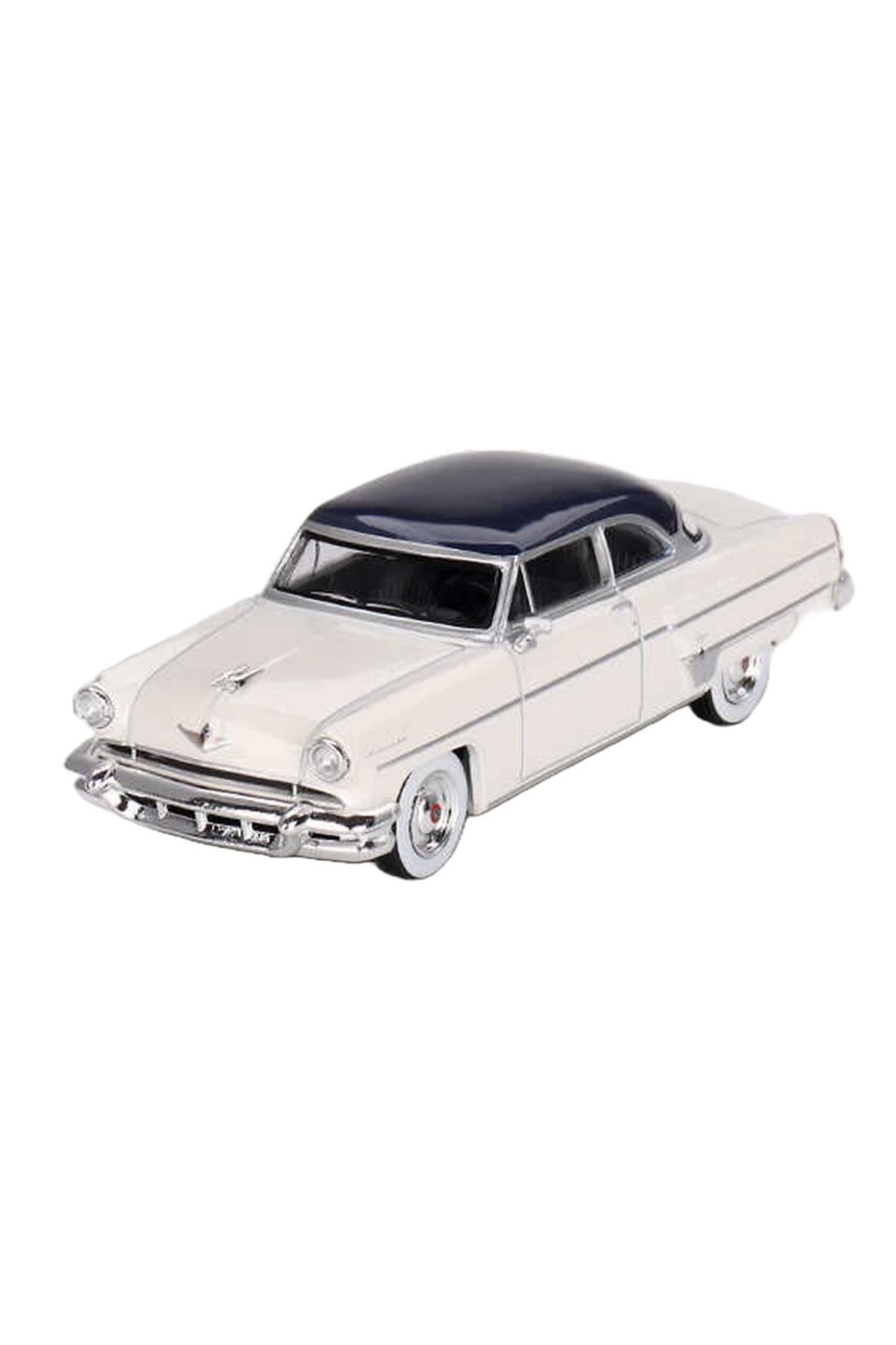 Skygo Mini Gt 1/64 Lincoln Capri 1954 Arctic White / Atlantic Blue