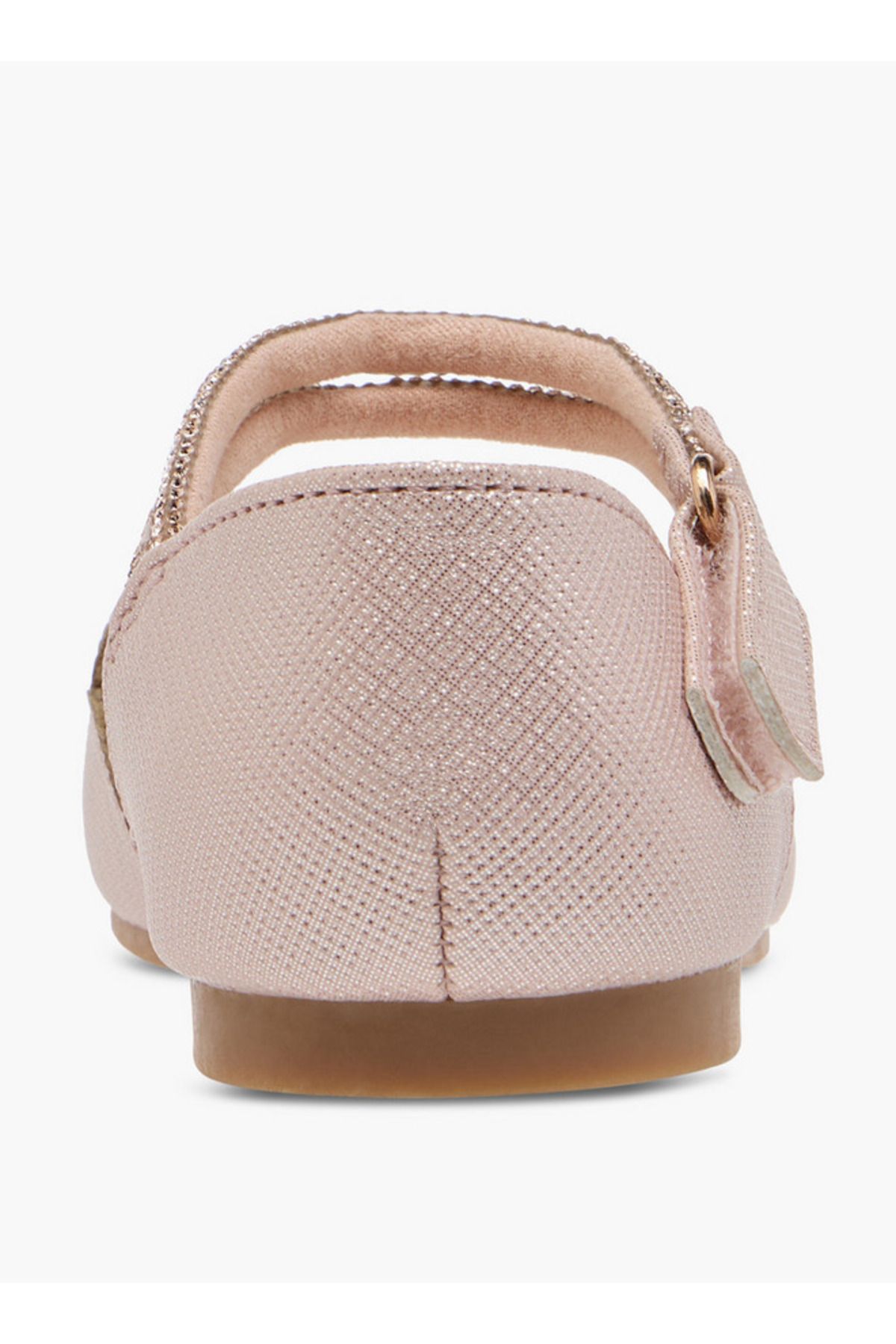 Juniors-Scallop Detail Ballerina Shoes with Hook and Loop Closure 5
