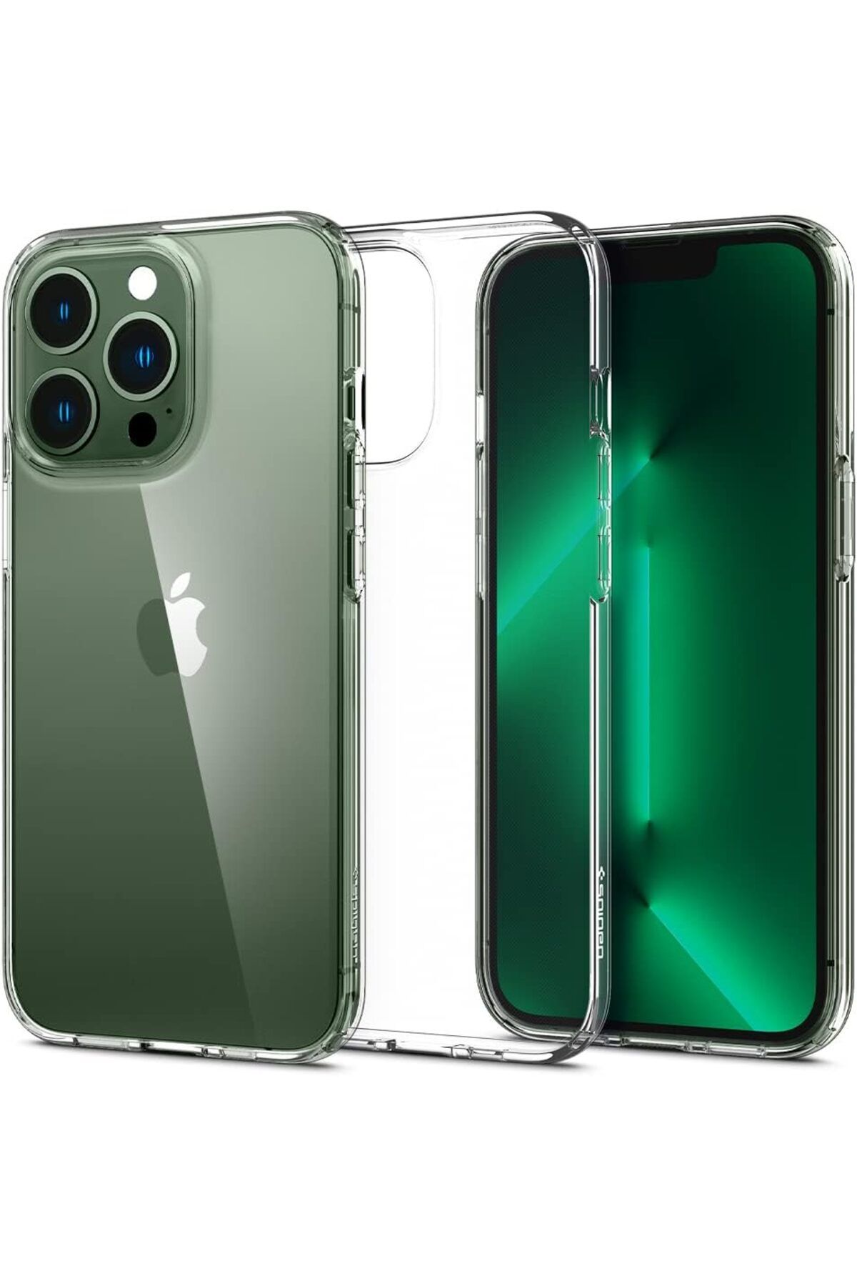 ÇAĞUR iPhone 13 Pro Uymlu Kılıf Liquid Crystal 4 Tarafı Tam Koruma -
