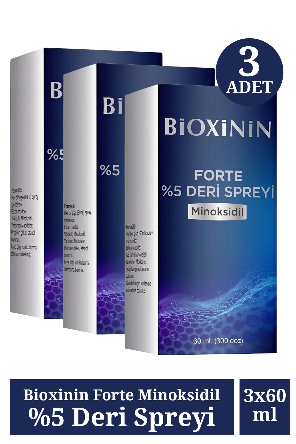 Bioxcin Minoksidil %5 Deri Spreyi 60 Ml 3 Adet