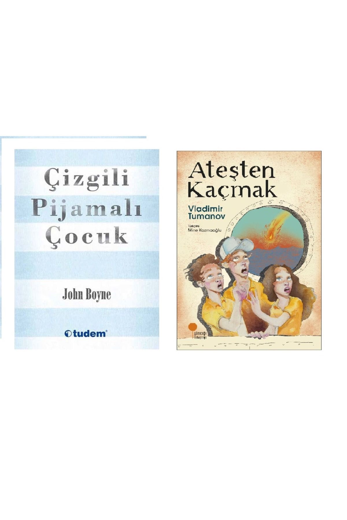 Günışığı Kitaplığı Çizgili Pijamalı Çocuk & Ateşten Kaçmak ( 2 Li Set ) Günışığı Kitaplığı
