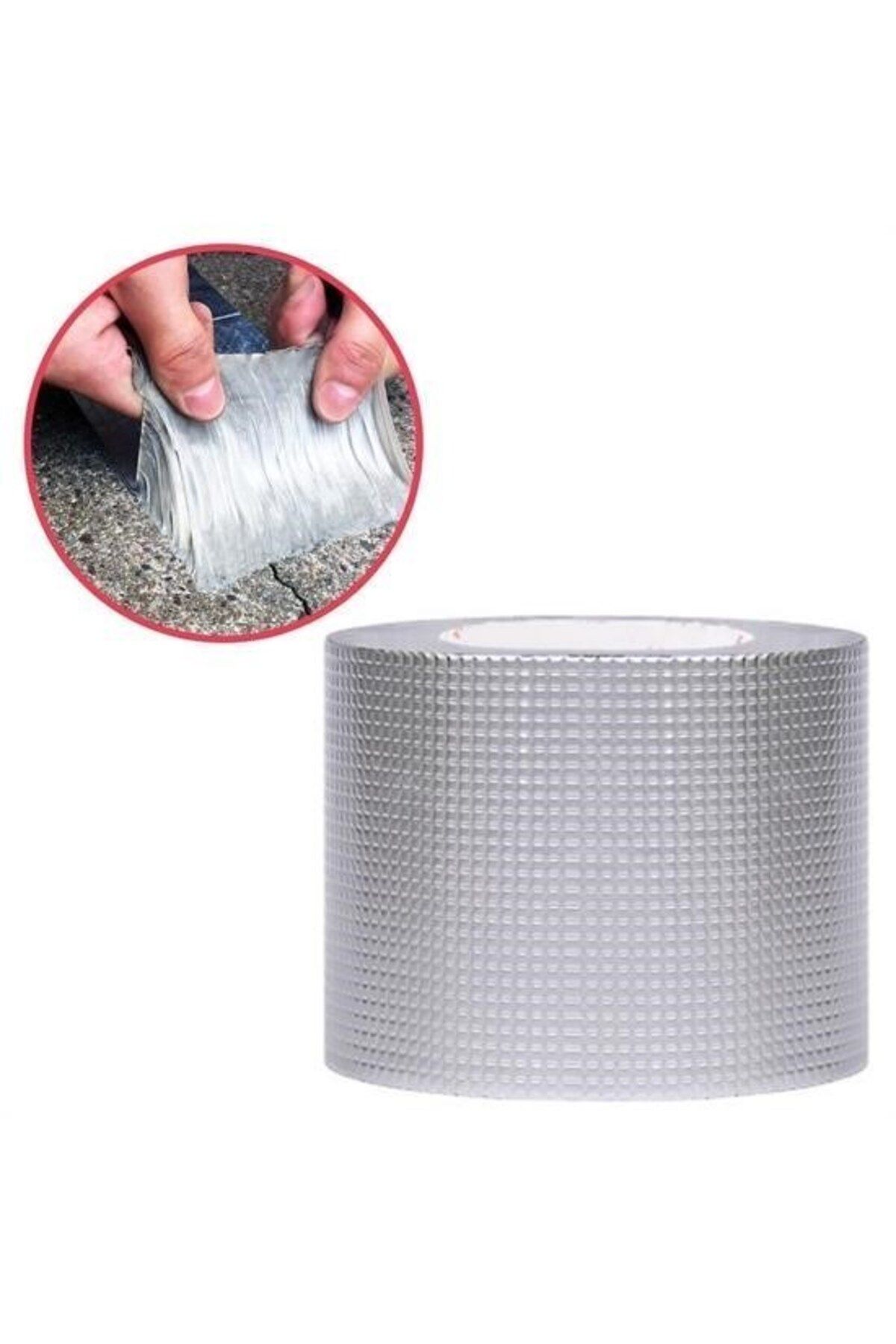KfksStore Yüksek Sıcaklık Dayanan Su Geçirmez Çatı Boru Duvar Çatlak Yapışkan Bant Folyo 5 mt x 10 cm