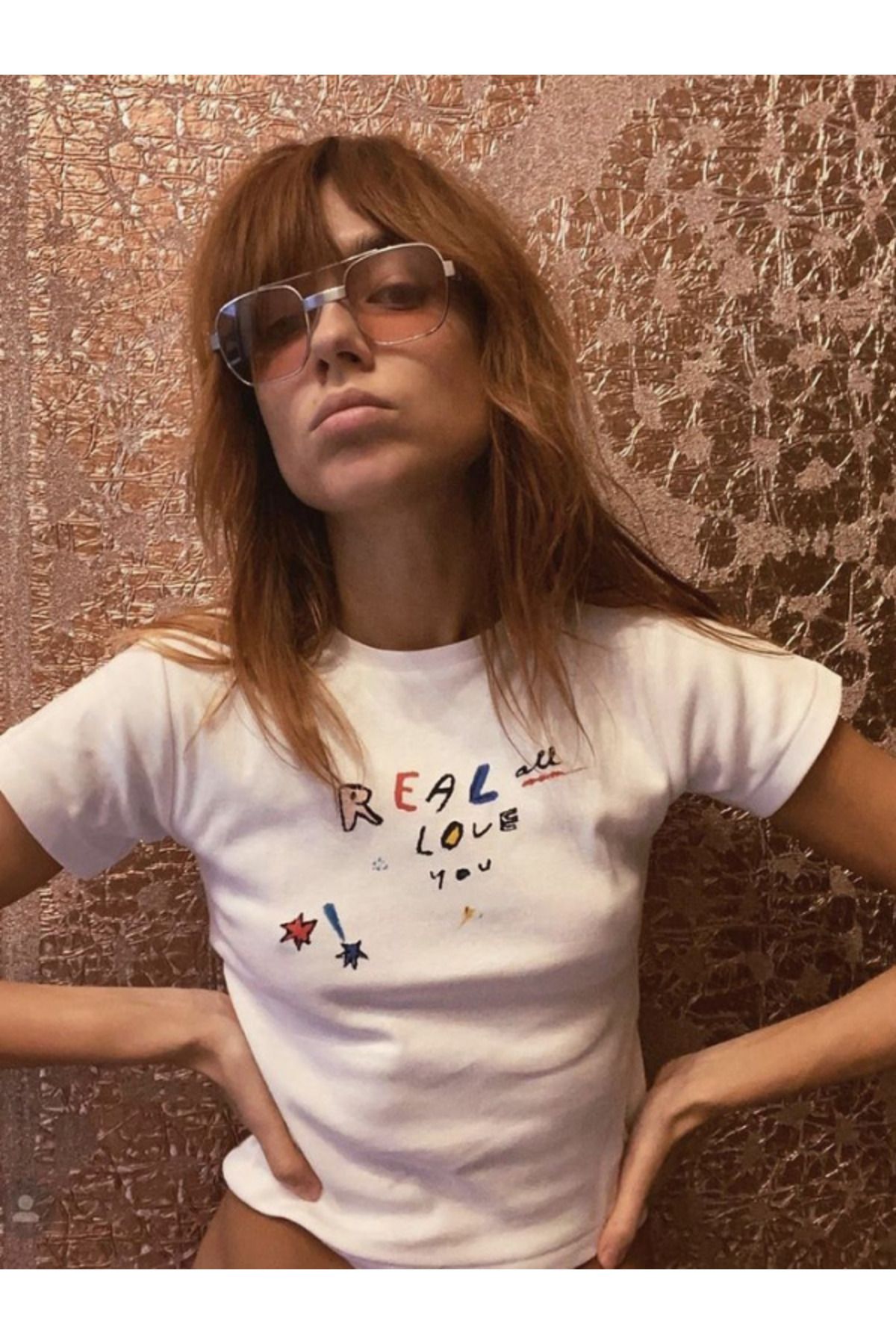 DEEFWEAR DREICH REAL ALL LOVE YOU BASKILI BEYAZ CROP
