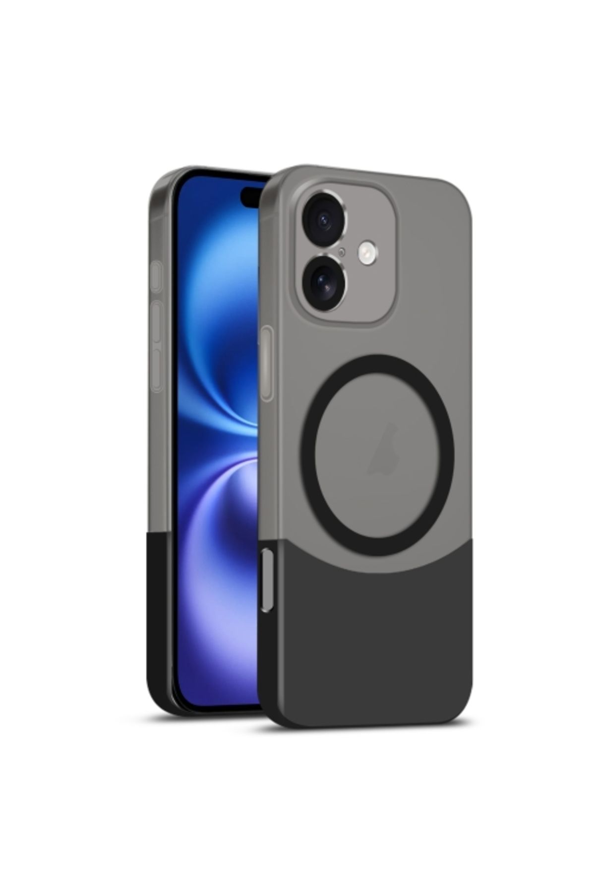 Teleplus iPhone 16 Plus Kılıf Manyetik Şarj Özellikli Duble Çift Renkli Ince Slim Kapak