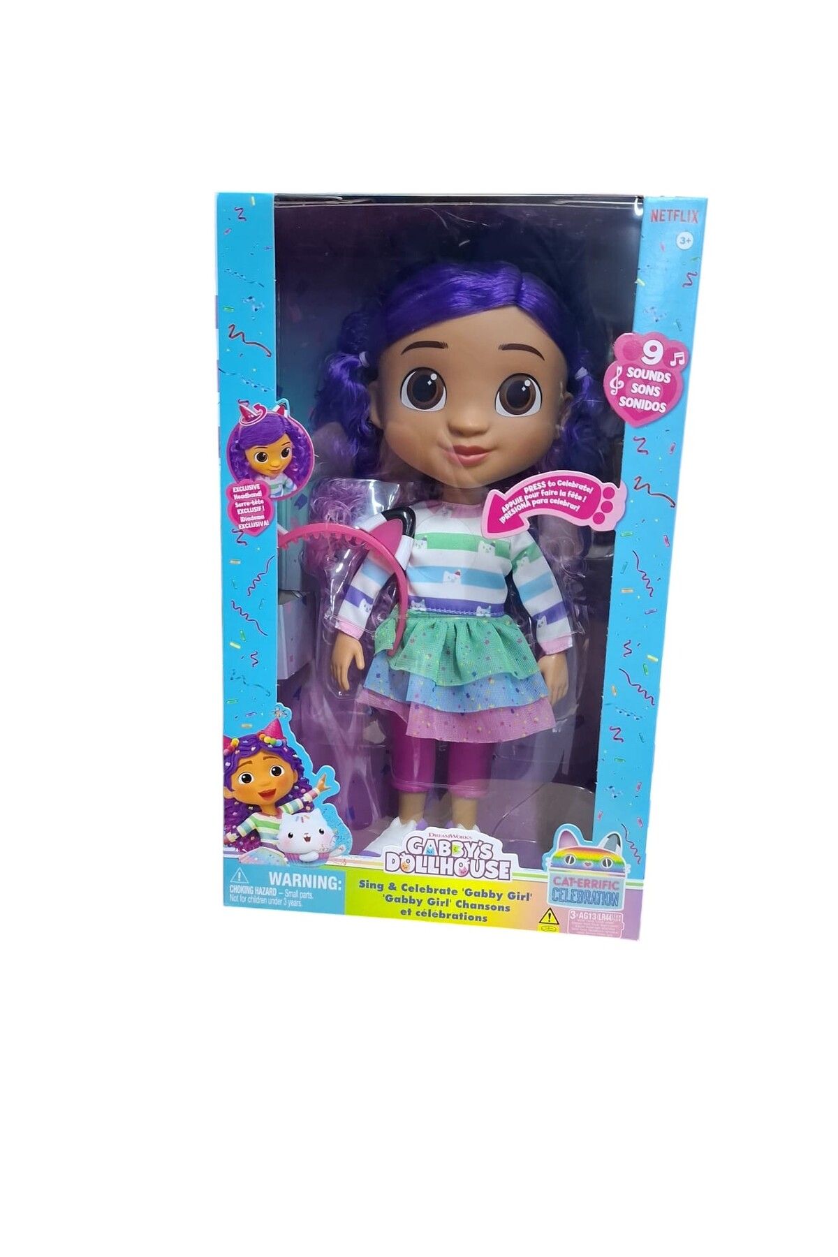 Spinmaster SPİN MASTER GABBYS DOLLHOUSE 6070859 ÖZELLİKLİ BEBEK SESLİ 33 CM 3+