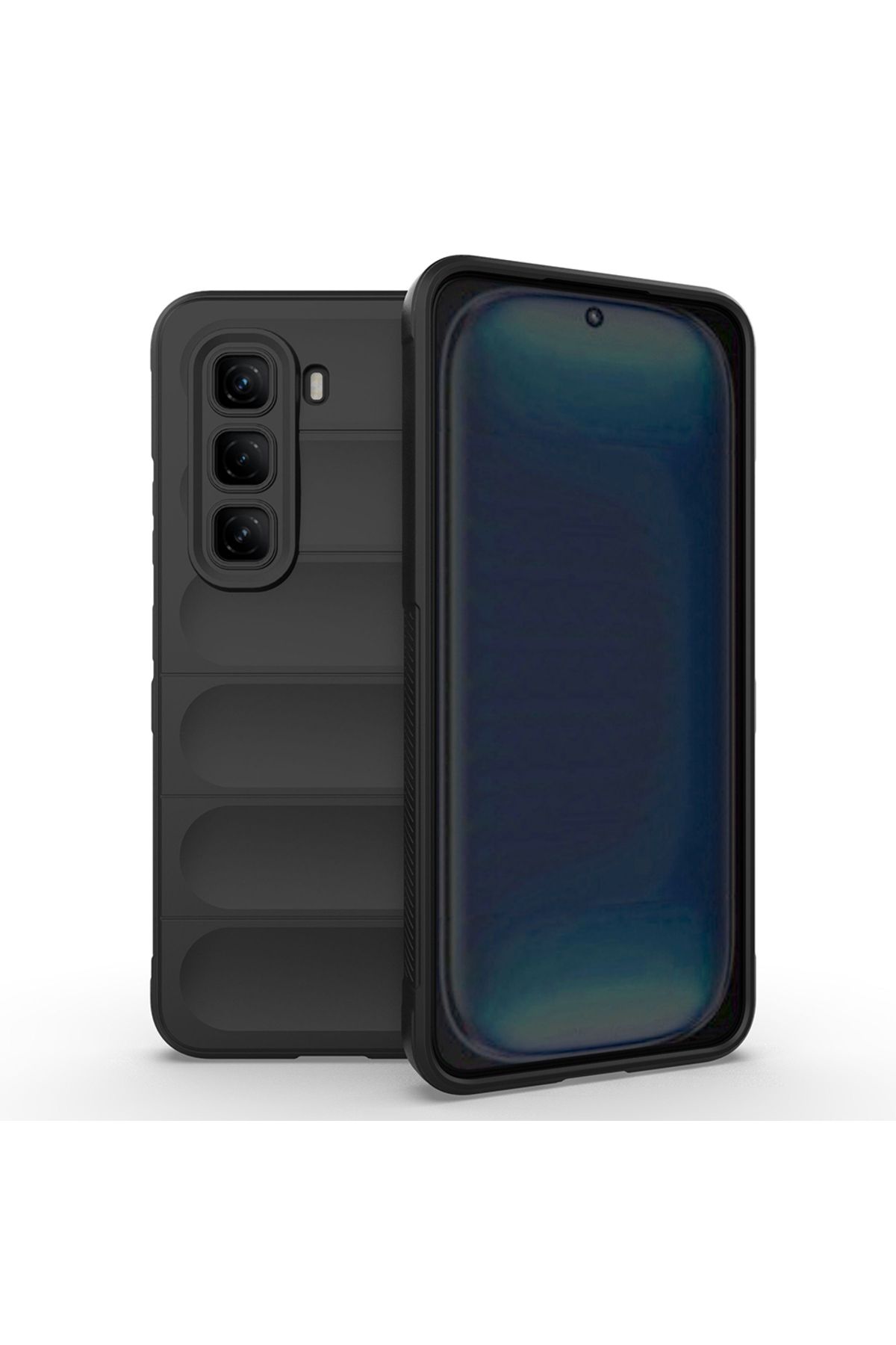 Teleplus İnfinix Hot 50 4g Kılıf Magic Shield Tpu Flannel Etnik Kapak