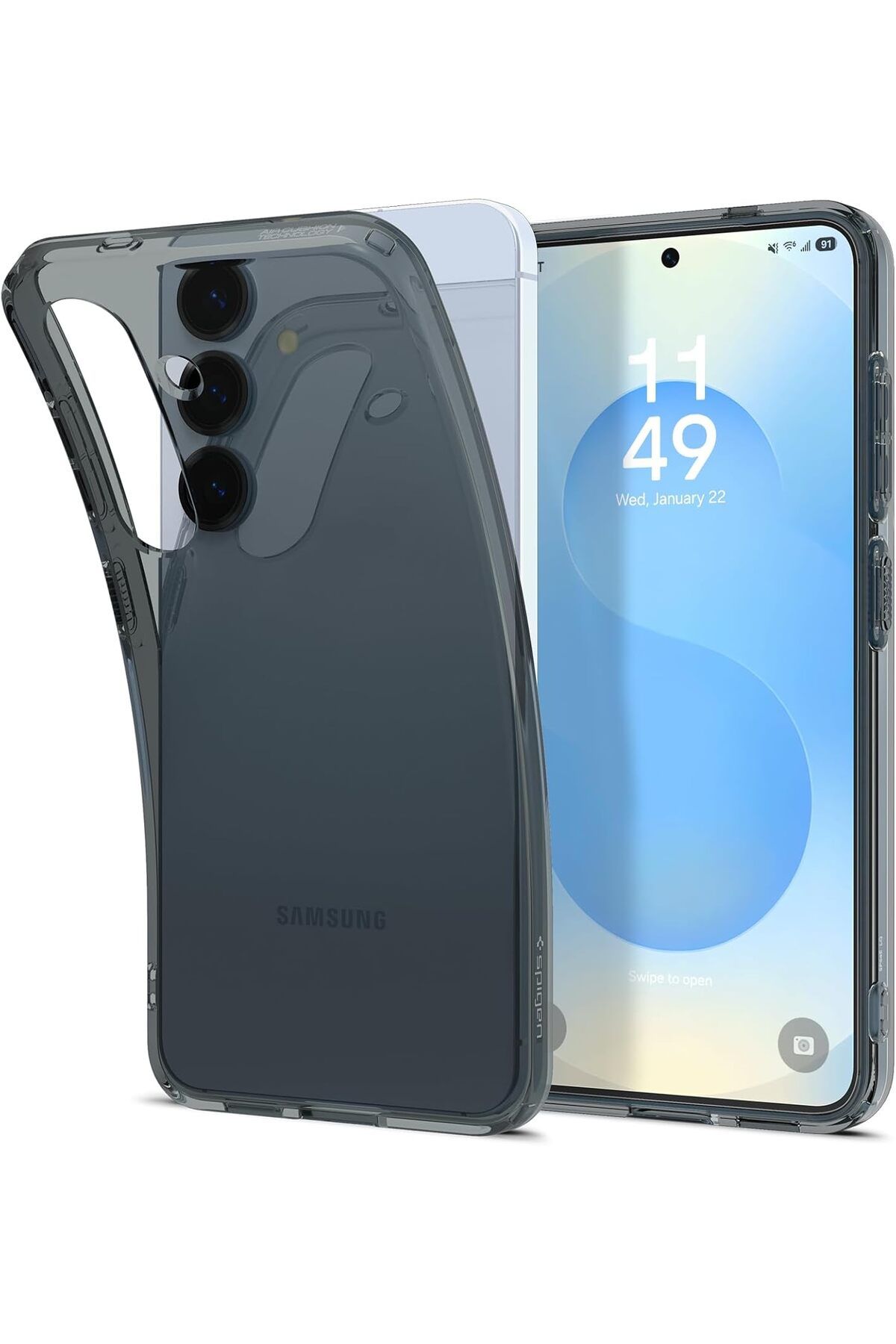 ÇAĞUR Eser Galaxy S25 Plus Kılıf Liquid Crystal 4 Tarafı Tam Koruma Space Crystal - ACS08975 shop 11170