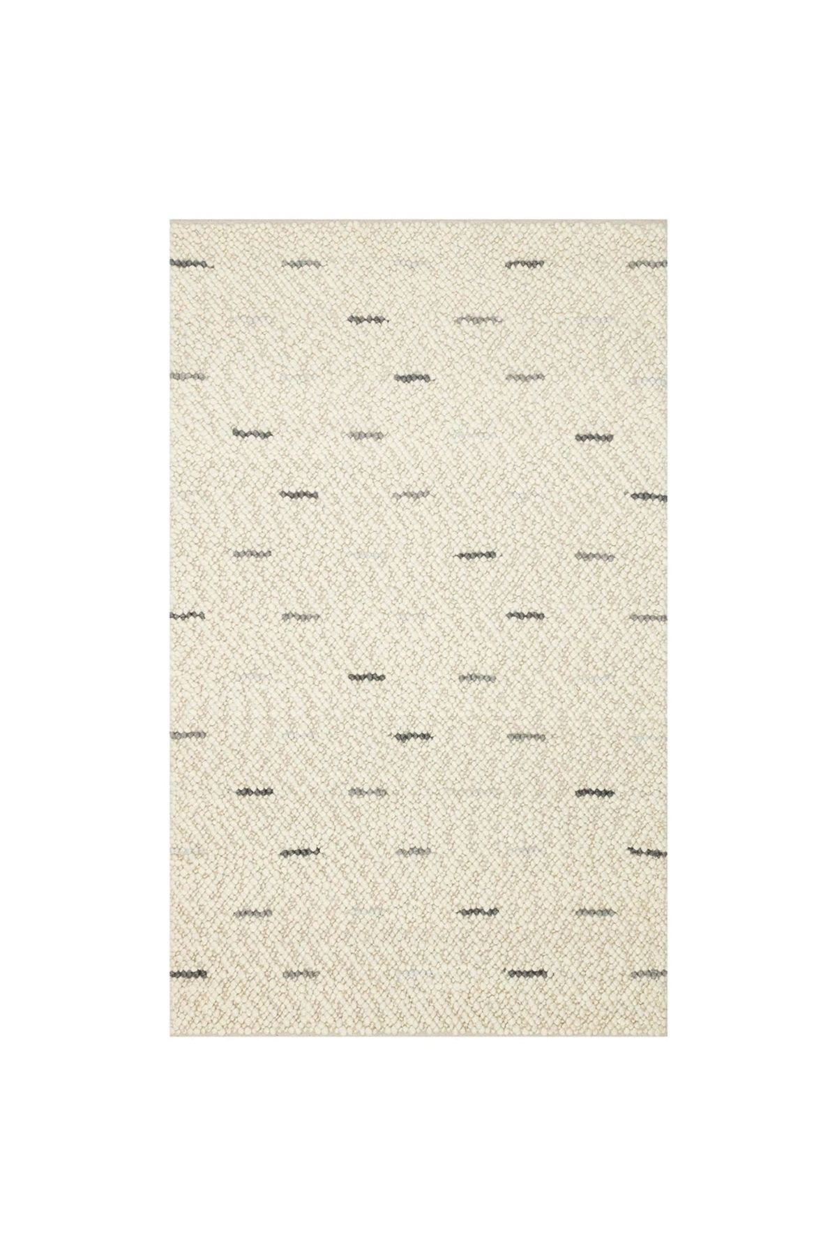 Eko Halı Eko Halı Jade JD 06 Antrasit Grey Naturel Kazak Örgü Desenli El Dokuma Örgü Halı