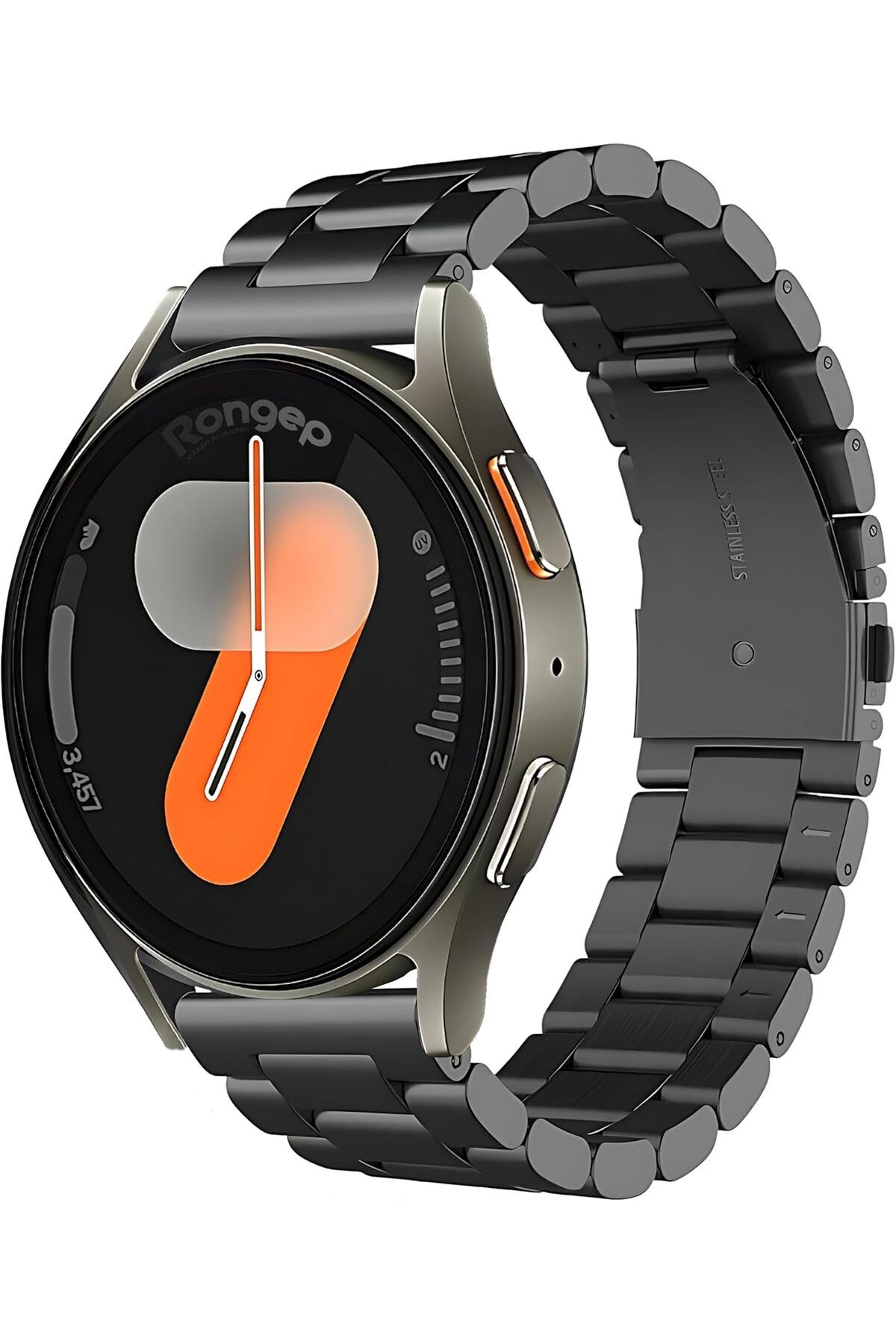 ÇAĞUR Eser Bakla Model 20mm Çelik Kordon Uyumlu Galaxy Watch 7/6/5/4 Serisi (40mm/44mm) Watch 6/4 Classi