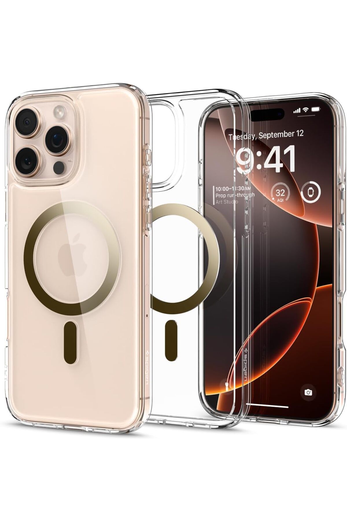 ÇAĞUR Eser iPhone 16 Pro Max Kılıf Ultra Hybrid MagFit MagSafe özellikli Gold - ACS08001 shop 1117038
