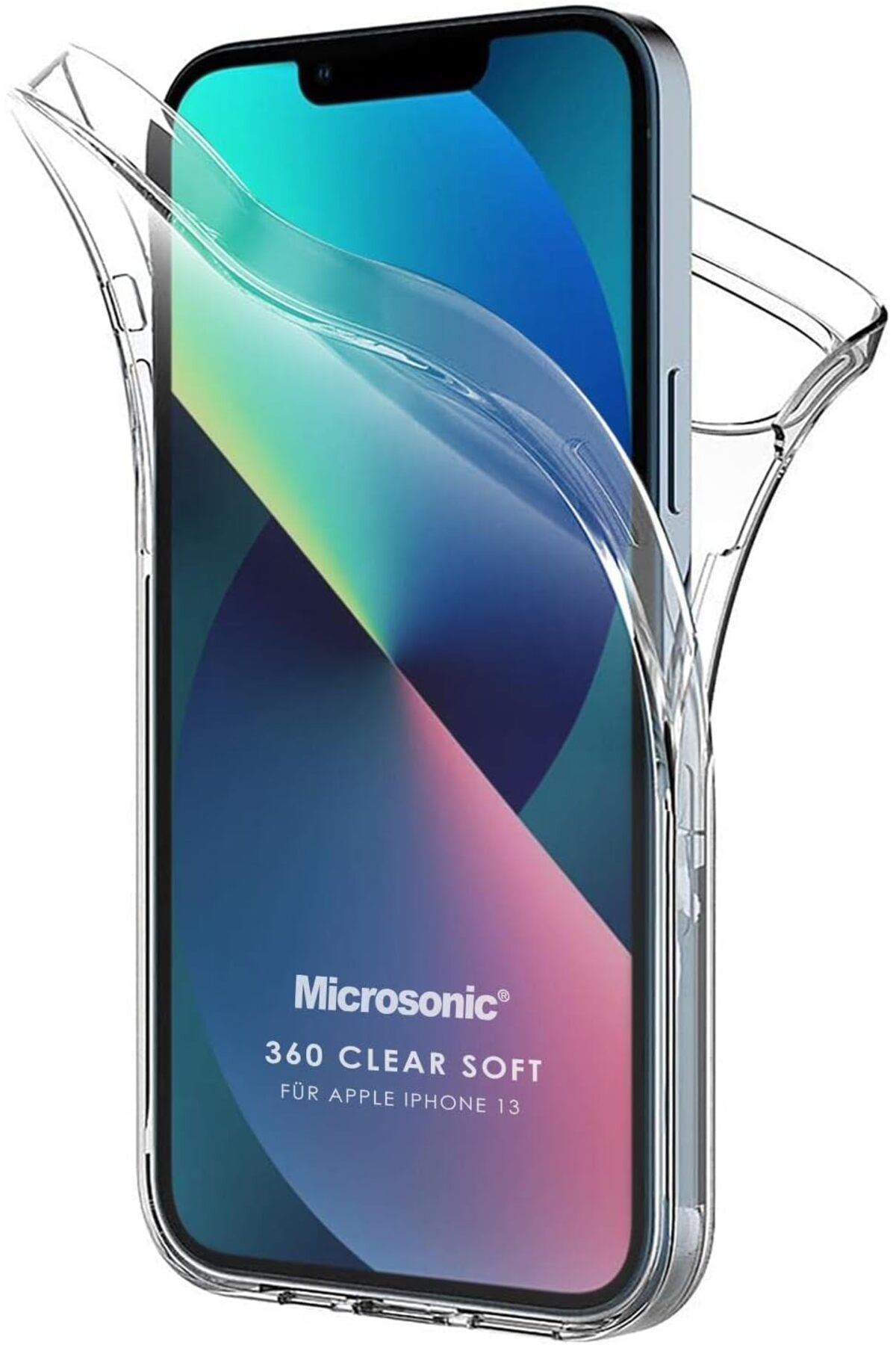 ÇAĞUR Eser iPhone 14 Kılıf 6 Tarafı Tam Full Koruma 360 Clear Soft Şeffaf [iPhone 14 ile Uyumlu Kılı