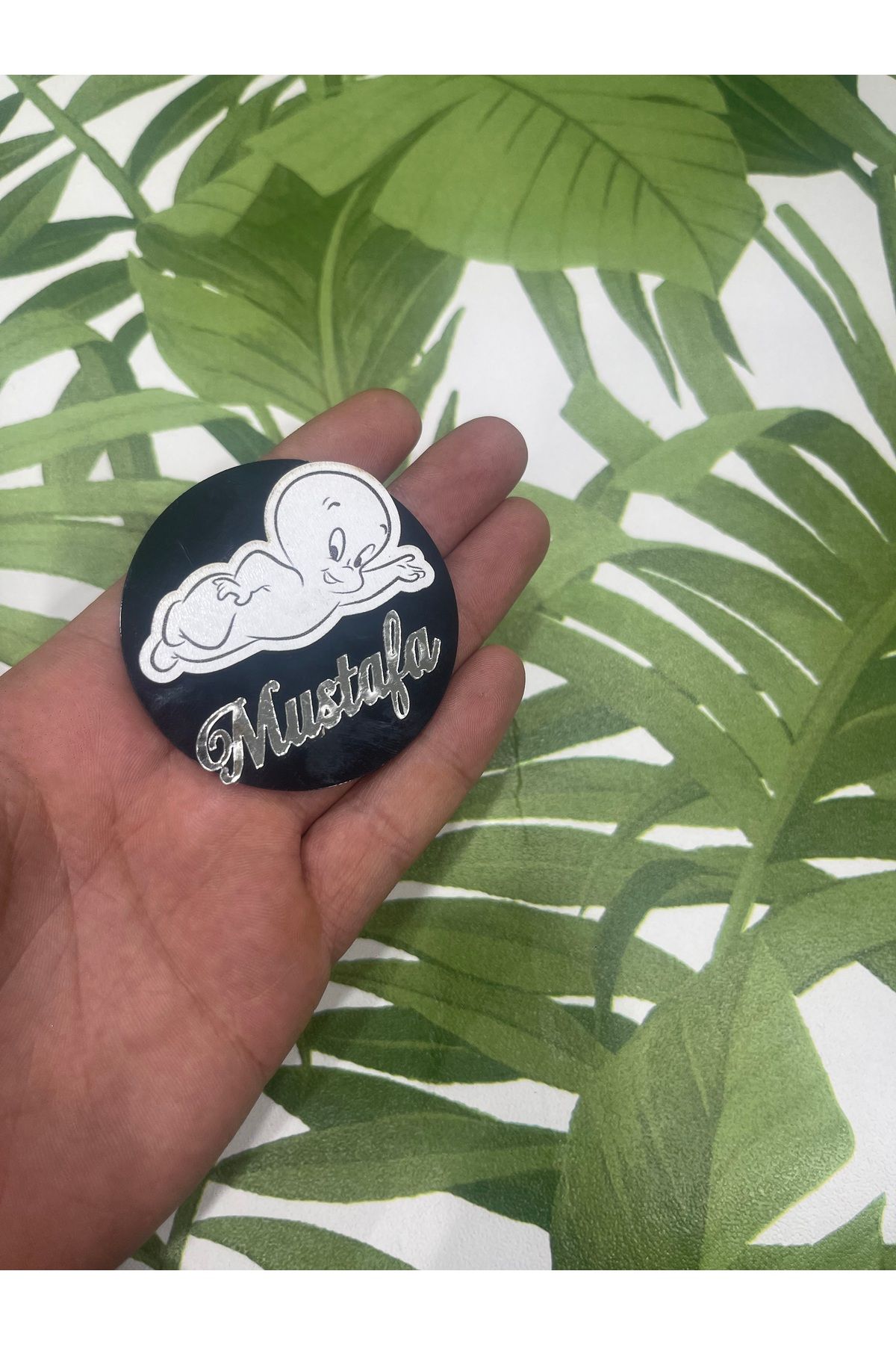 ELF REKLAM Casper Ahşap Baskılı Pleksi Yazılı Magnet 10 Adet