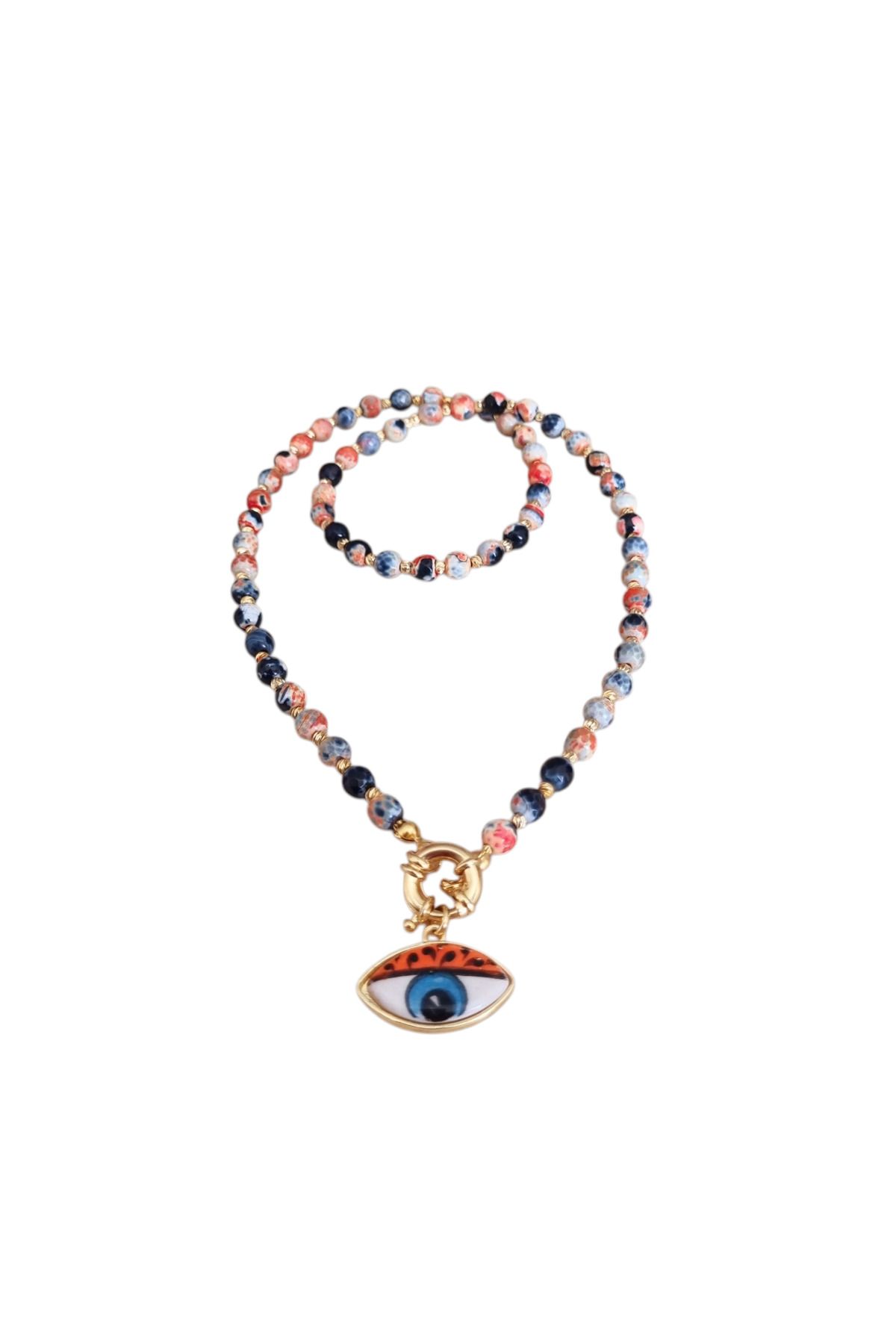 Nils Accessories Sodalite dogaltaş göz kolye