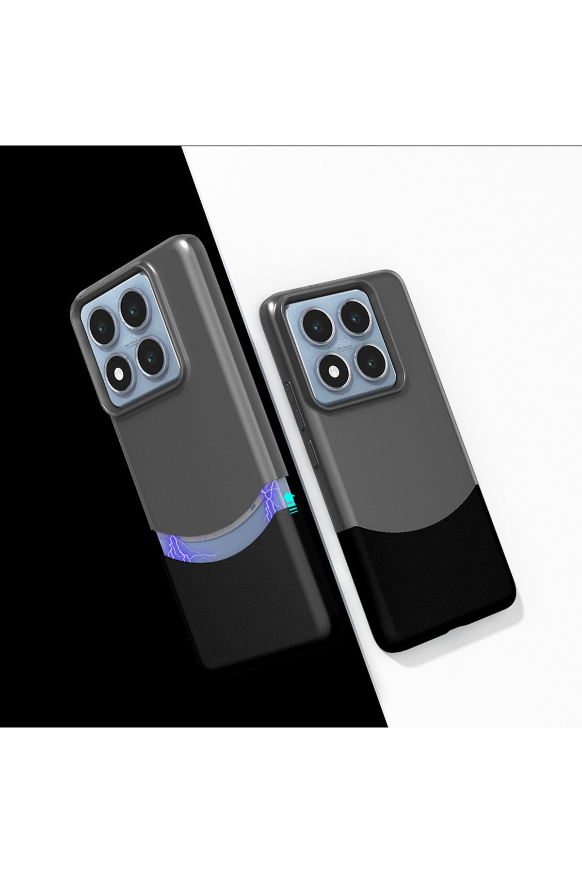 Teleplus Xiaomi Mi 14T Pro Kılıf Duble Çift Renkli Ince Slim Kapak