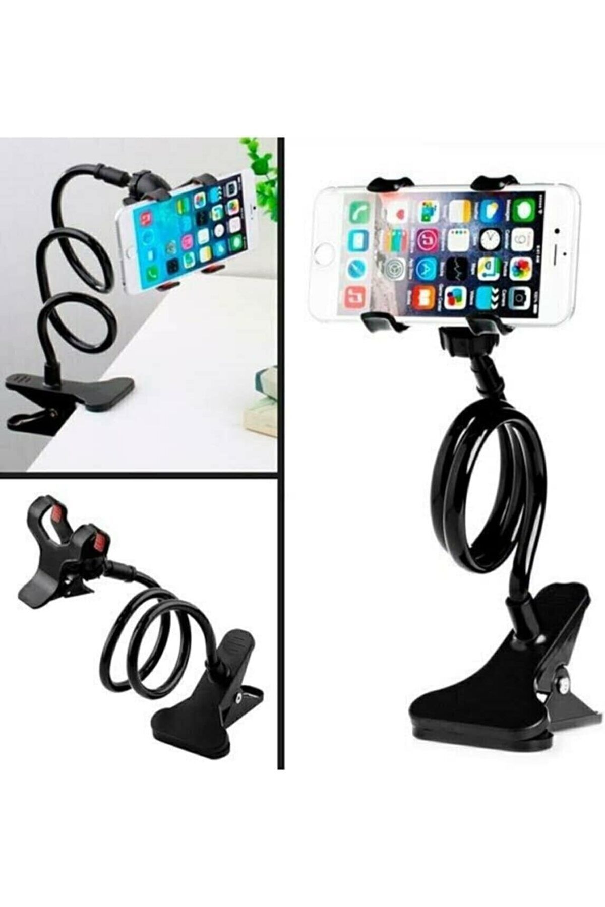 ÇAĞUR Eser Oynar Başlıklı Akrobat Telefon Tutucu Portatif Telefon Tutma Aparatı Siyah shop 1117038