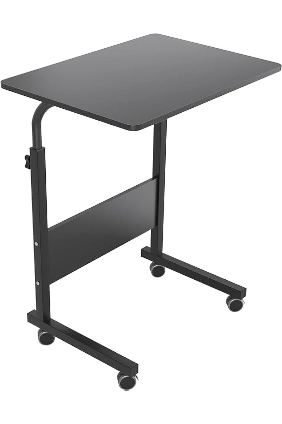 🖥️ طاولة لاب توب قابلة للتعديل 90×40 سم – لون اسود مع عجلات للسرير والأريكة و لابتوب