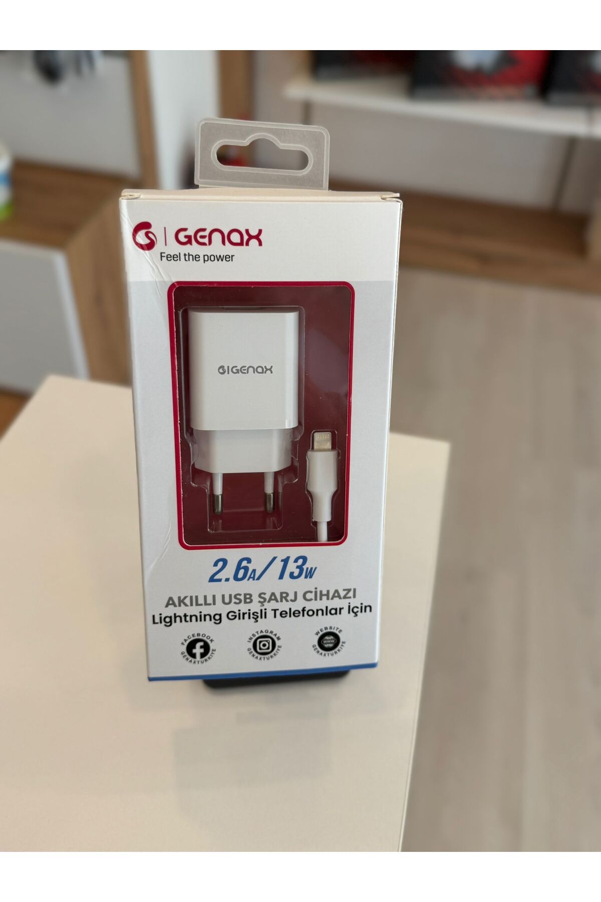TeknolojiStore Gnx004 lightning girişli telefonlar için usb şarj cihazı