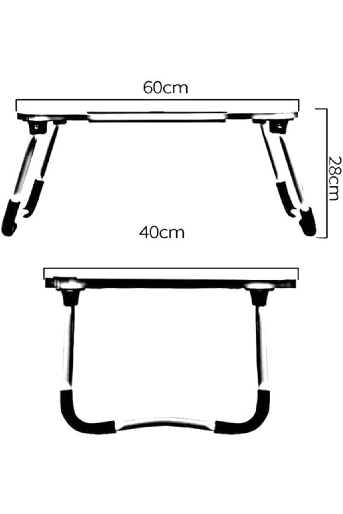 طاولة لابتوب للسرير محمولة قابلة للطي مع حامل أكواب للعمل وتناول الطعام والكتابة، لون ازرق فاتح