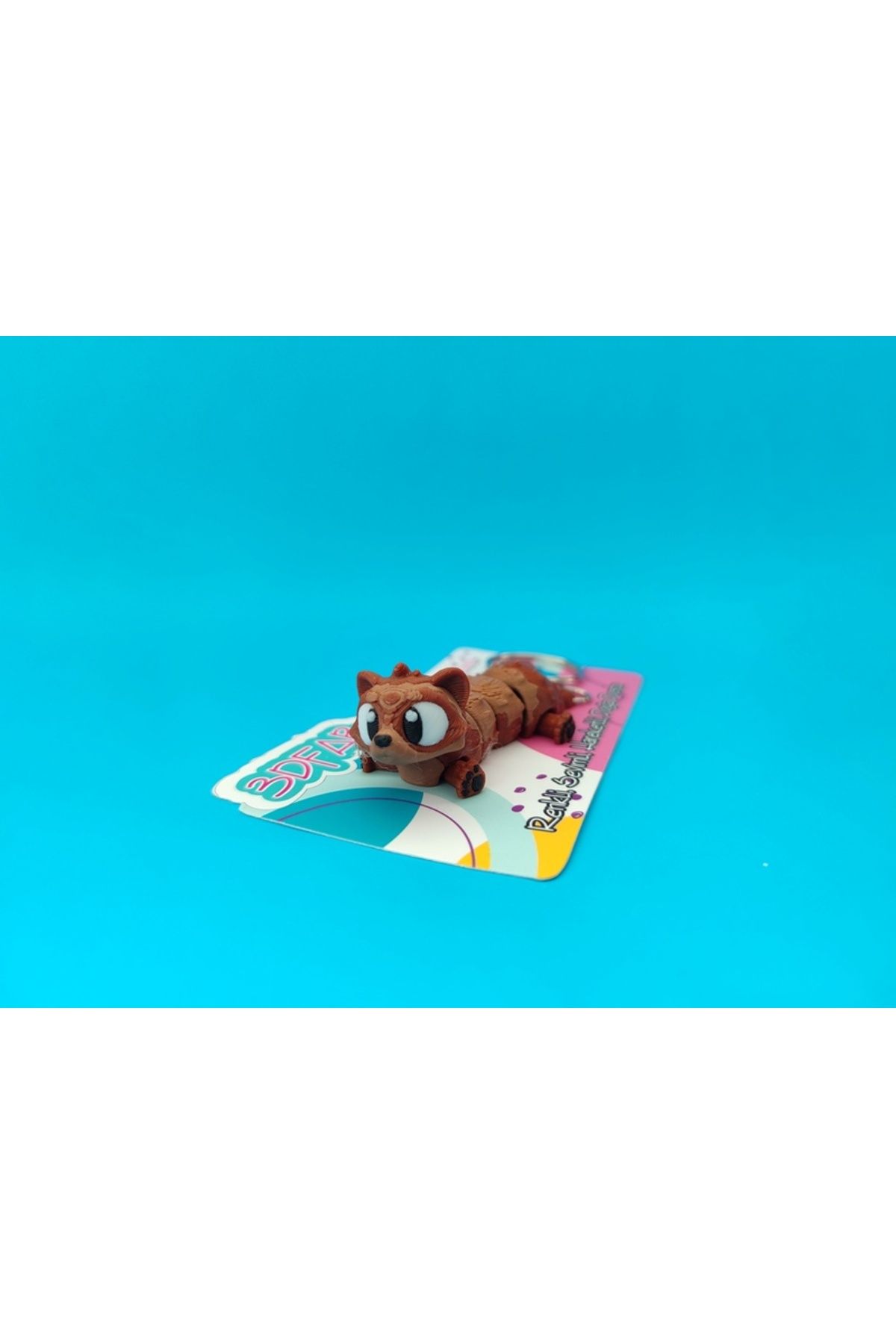 Minikbahcem Sevimli Gelincik Anahtarlık - 3D Baskı Özel Tasarım