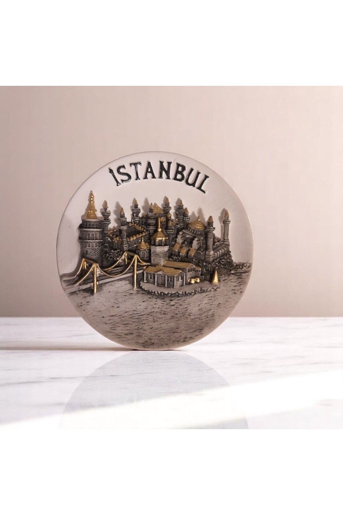 MEVLANA BAZAAR İstanbul Seramik Tabak Duvar Masa Süsü Dekor 18 CM