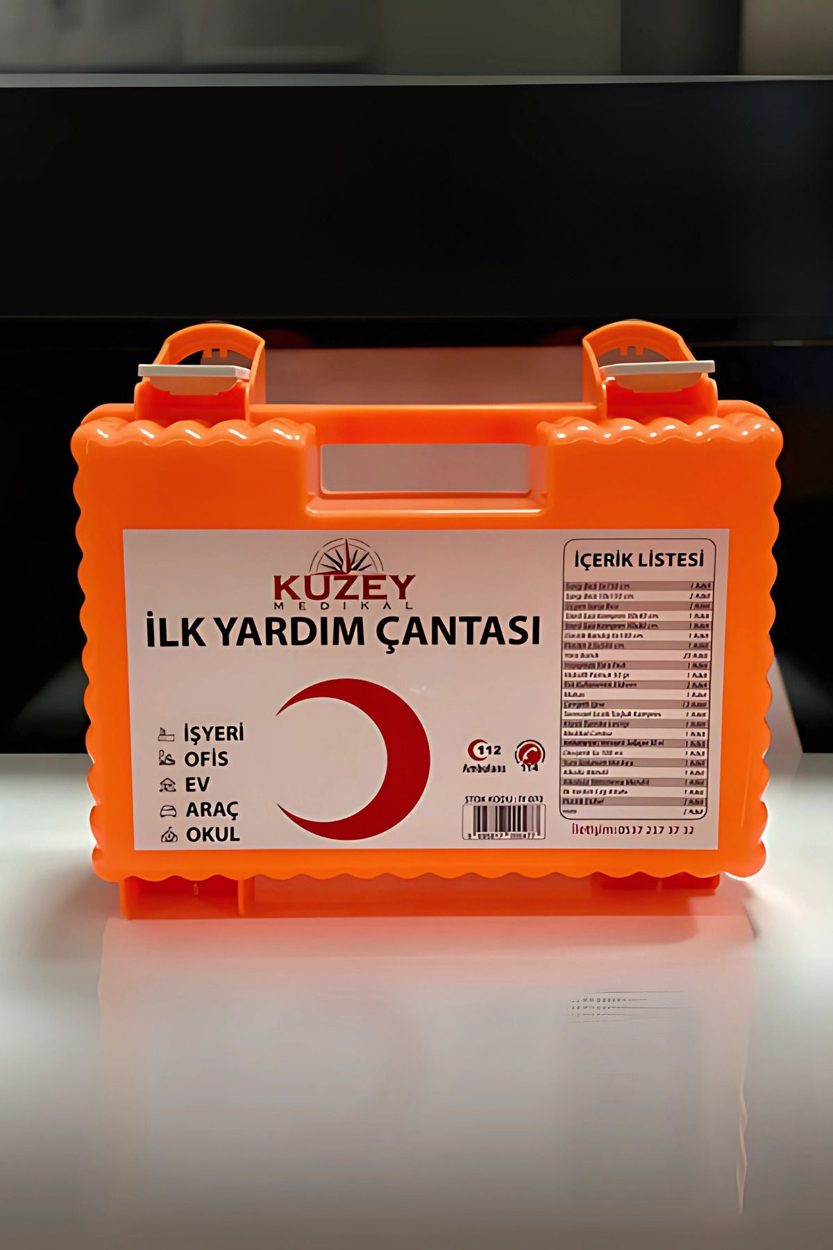 Genel Markalar İlk Yardım Çantası Duvar Tipi | Araç, Ofis, Okul, Trafik, Acil, AFAD, İşyeri İlk Yardım Ekipmanı
