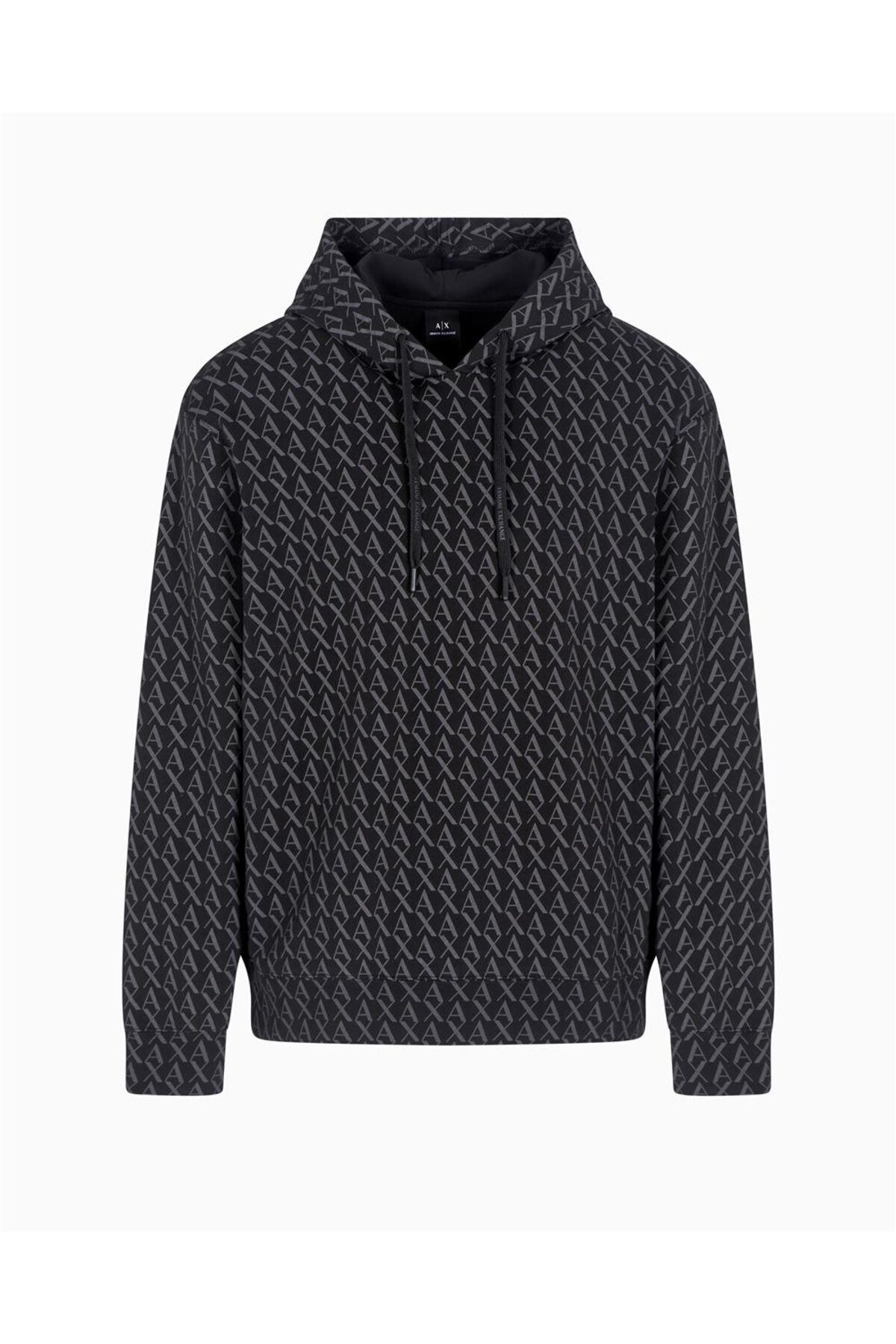 سویشرت کلاه‌دار مردانه مشکی آرمانی اکسچنج سویشرت Armani Exchange