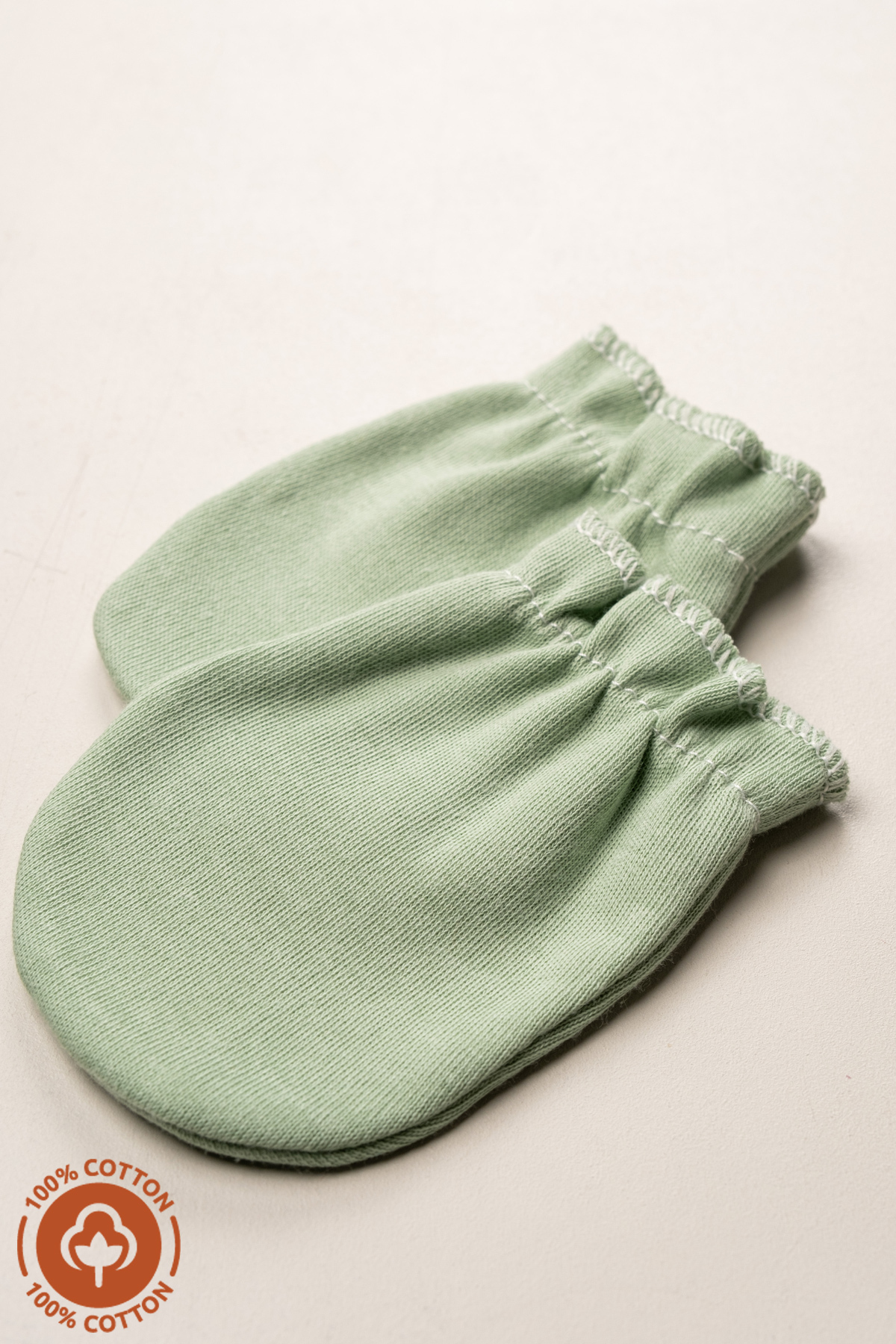 Miniel Unisex Bebek Yenidoğan Penye Organik Pamuklu Lastikli Bebek Eldiveni 6 Çift  Set fotoğrafı 7 (önizleme)