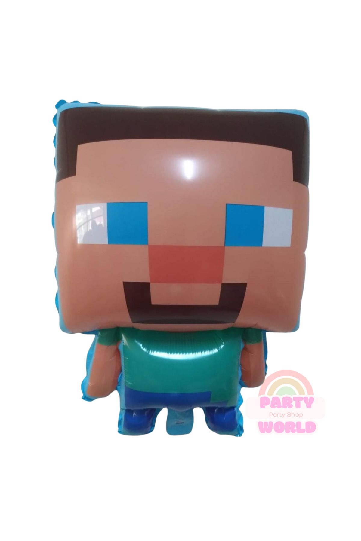 party world Oyun Temalı Mavi Folyo Balon – 60 cm