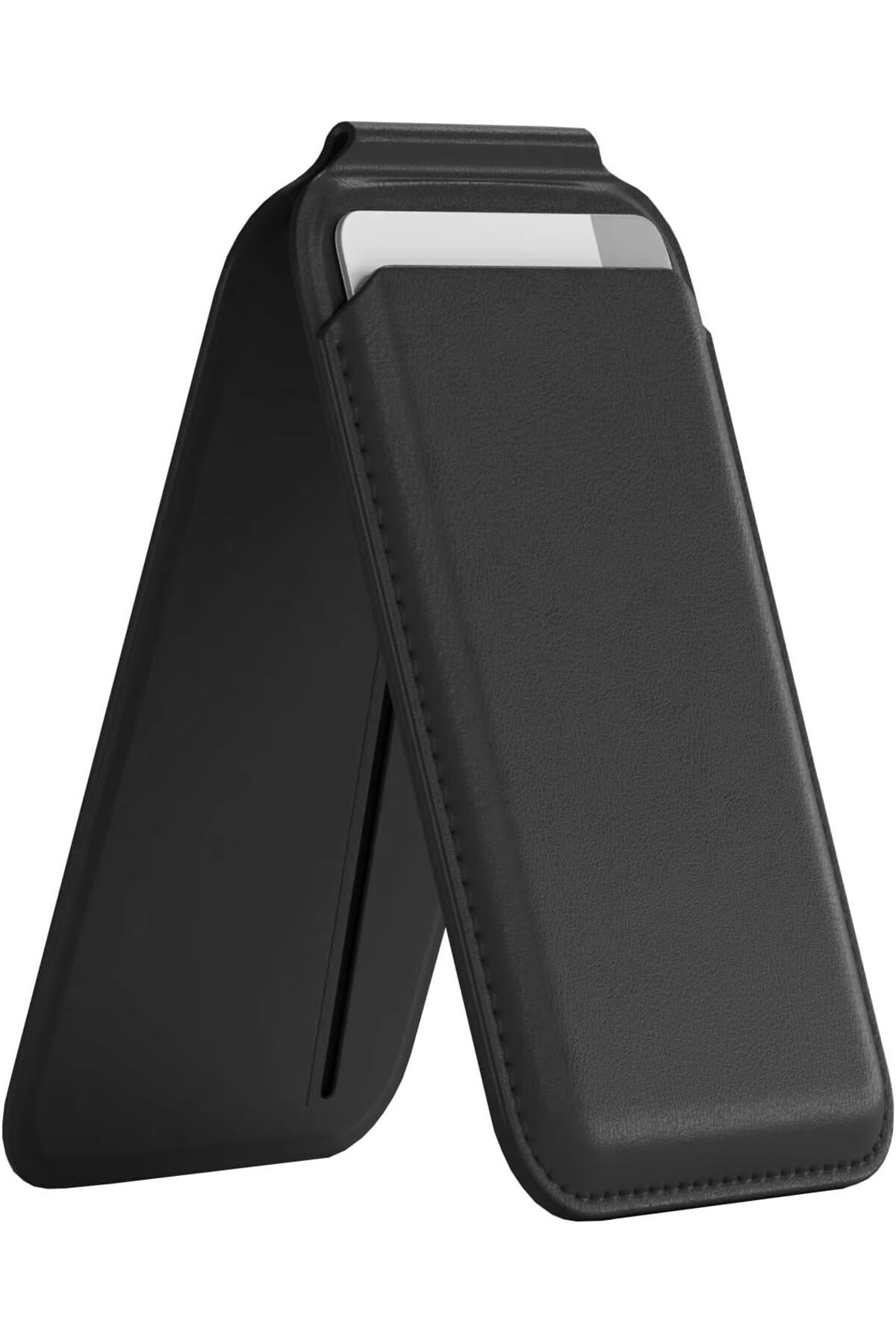 ÇAĞUR Eser WalletMag 2.0 iPhone için MagSafe Özellikli 4 Kartlı Katlanabilir Stantlı Manyetik Deri Cü