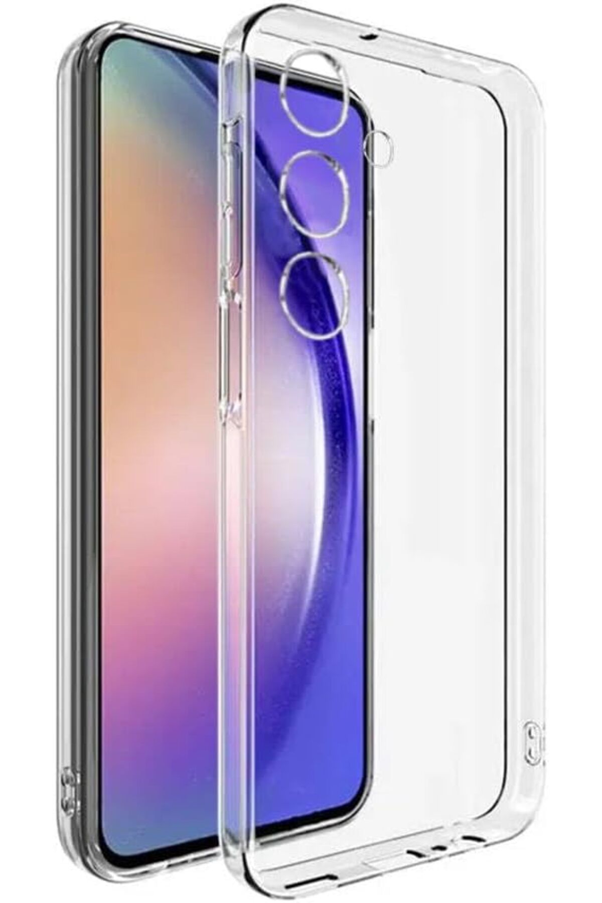 STOREMAX EMN Galaxy S24 5G, 2MM Anti Şok Sararmayan Darbeye Dayanıklı Koruyucu Telefon Kılıfı, Çizilm