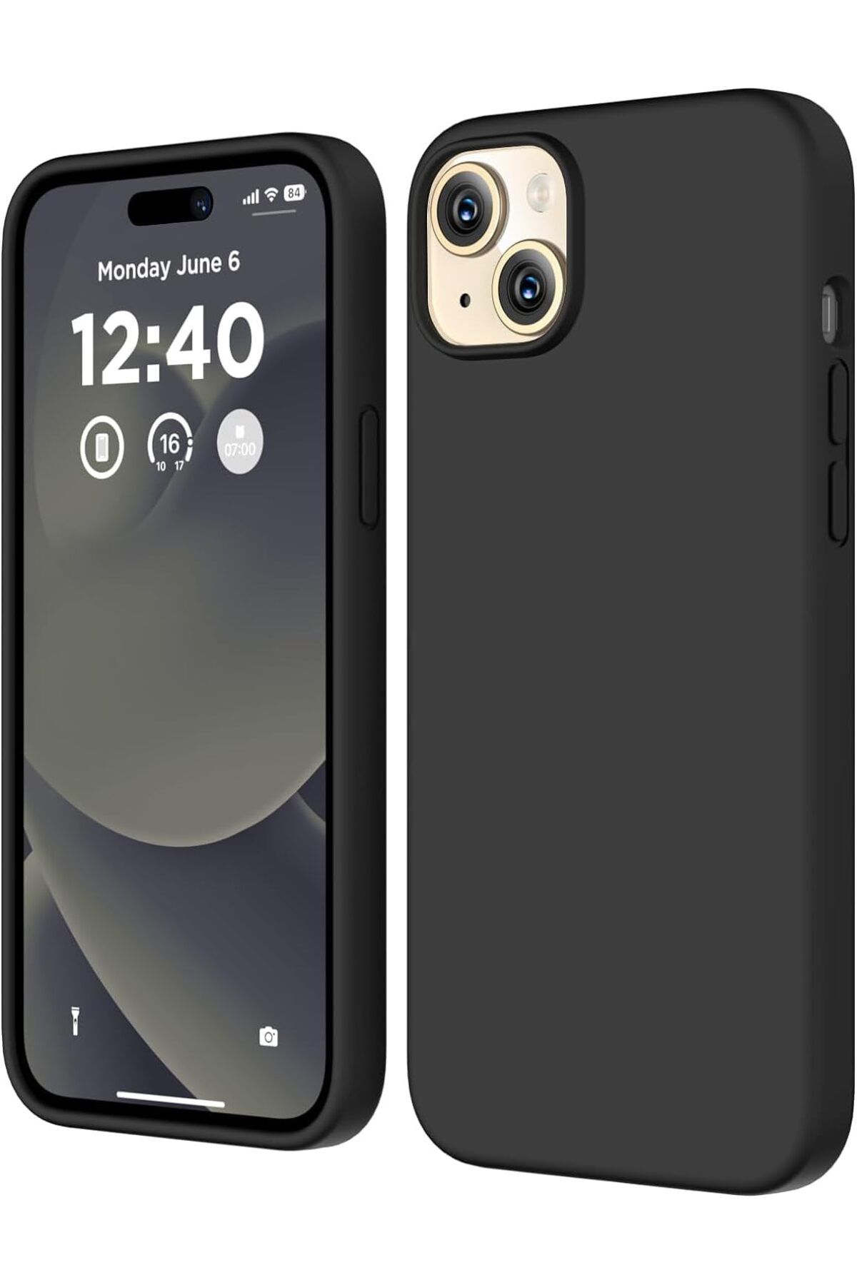 ÇAĞUR Eser iPhone 15 Plus Kılıf 6.7 ile Uyumlu, İnce Sıvı Silikon 3 Katmanlı Tam Kaplamalı Yumuşak