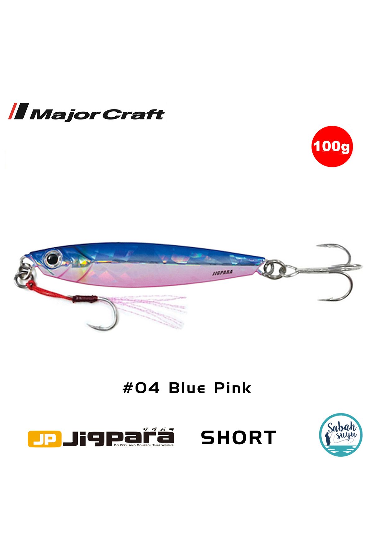 MAJOR CRAFT Jigpara Short JPS-100gr 103mm #04 Blue Pink
