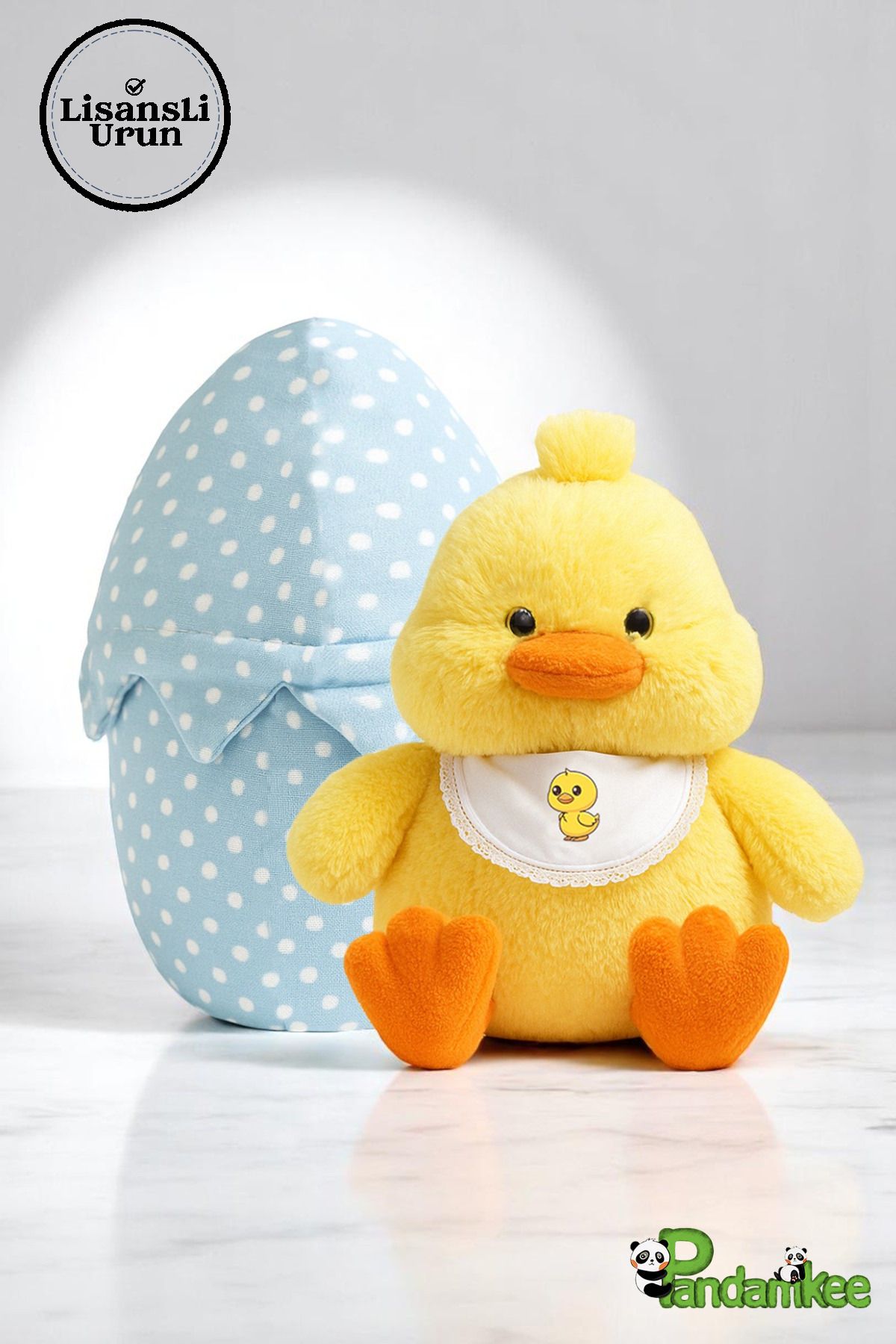 Canestar Özel Fermuarlı Yumurta Çantası ile Sevimli Civciv -Peluş Oyuncak Pandamkee