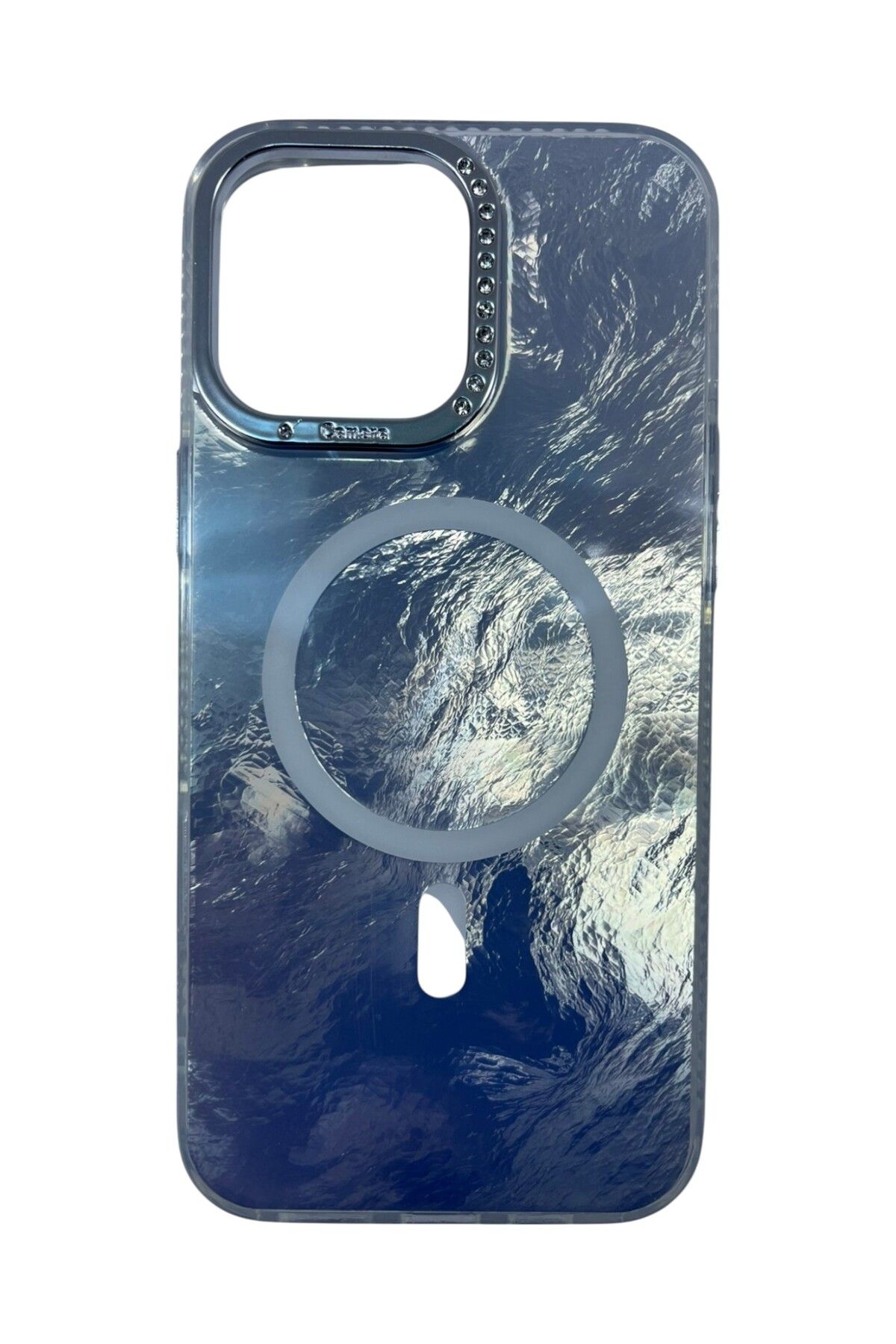 Di Aksesuar iPhone 16 Pro Max Beyaz Marble Kılıf