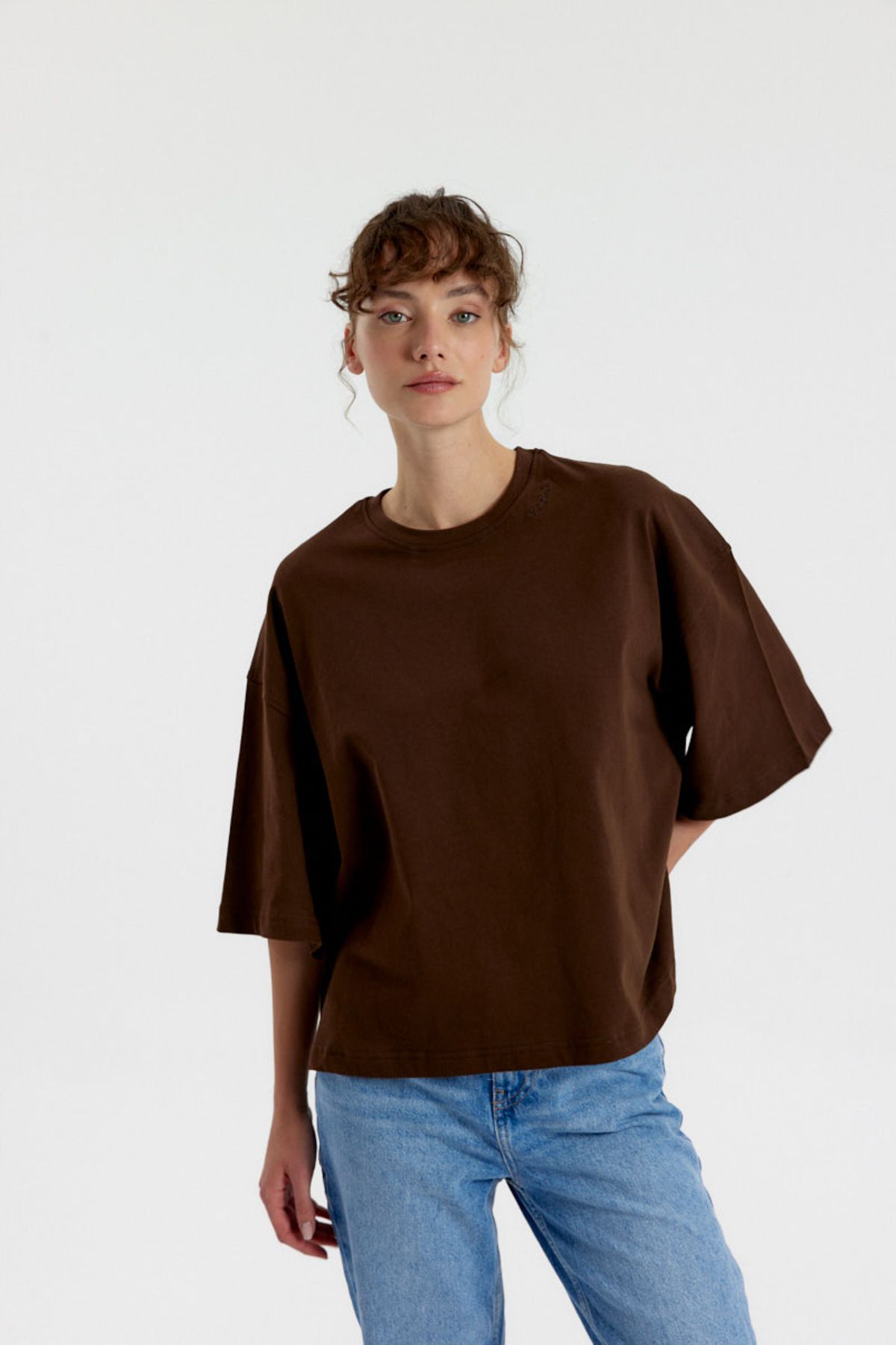 Simple Co. Essential Oversize %100 Pamuk Tshirt