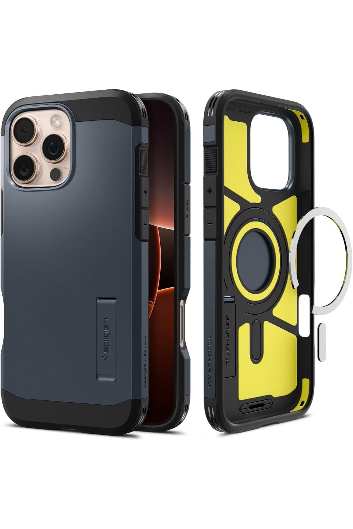 STOREMAX EMN iPhone 16 Pro Kılıf Tough Armor AI MagFit MagSafe özellikli Metal Slate - ACS08147 Cİ ST5 1