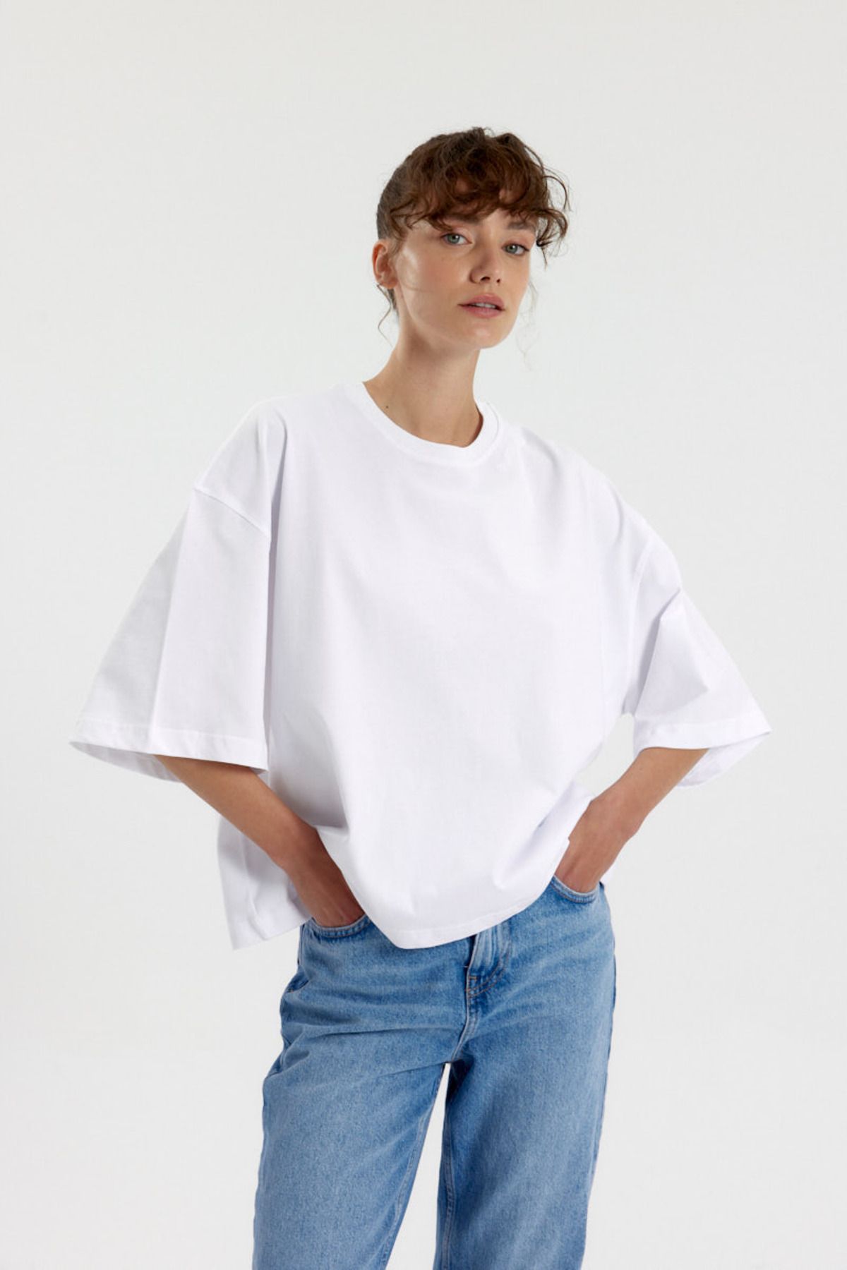 Simple Co. Essential Oversize %100 Pamuk Tshirt
