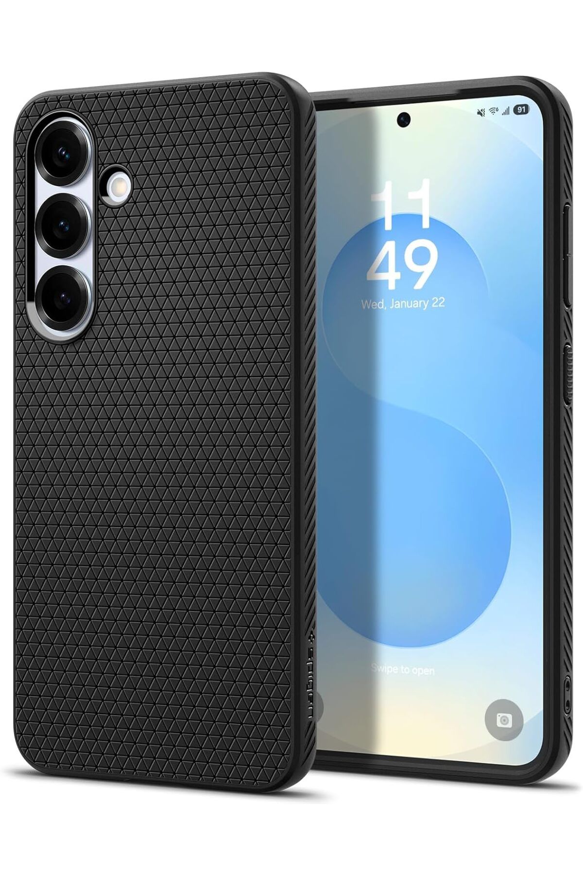 ÇAĞUR Eser Galaxy S25 Plus Kılıf Liquid Air Matte Black - ACS08979 shop 1117038