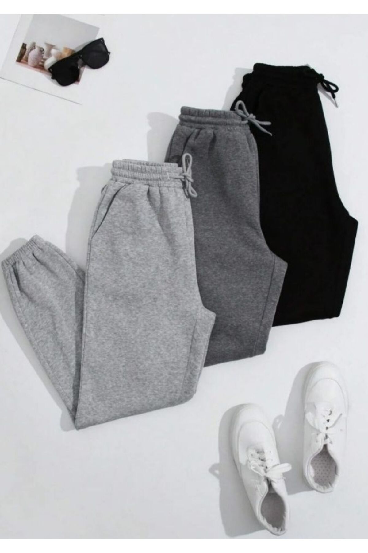 VERSCOVE Eşofman altı jogger lastik paça ŞOK PAKET 3'lü seri