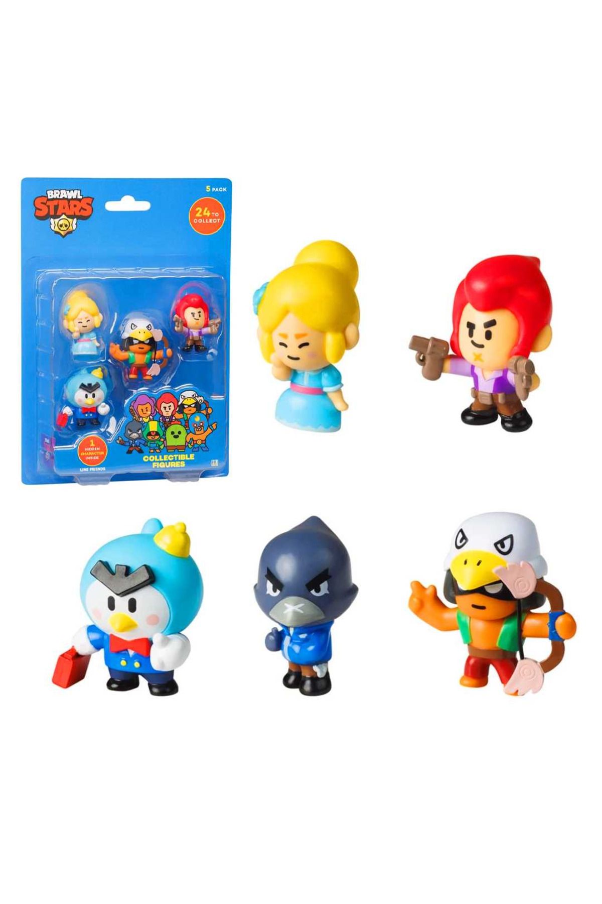 BRAWL STARS KOLEKSİYON FİGÜRLERİ 5 Lİ PAKET (1 ADET) 3+