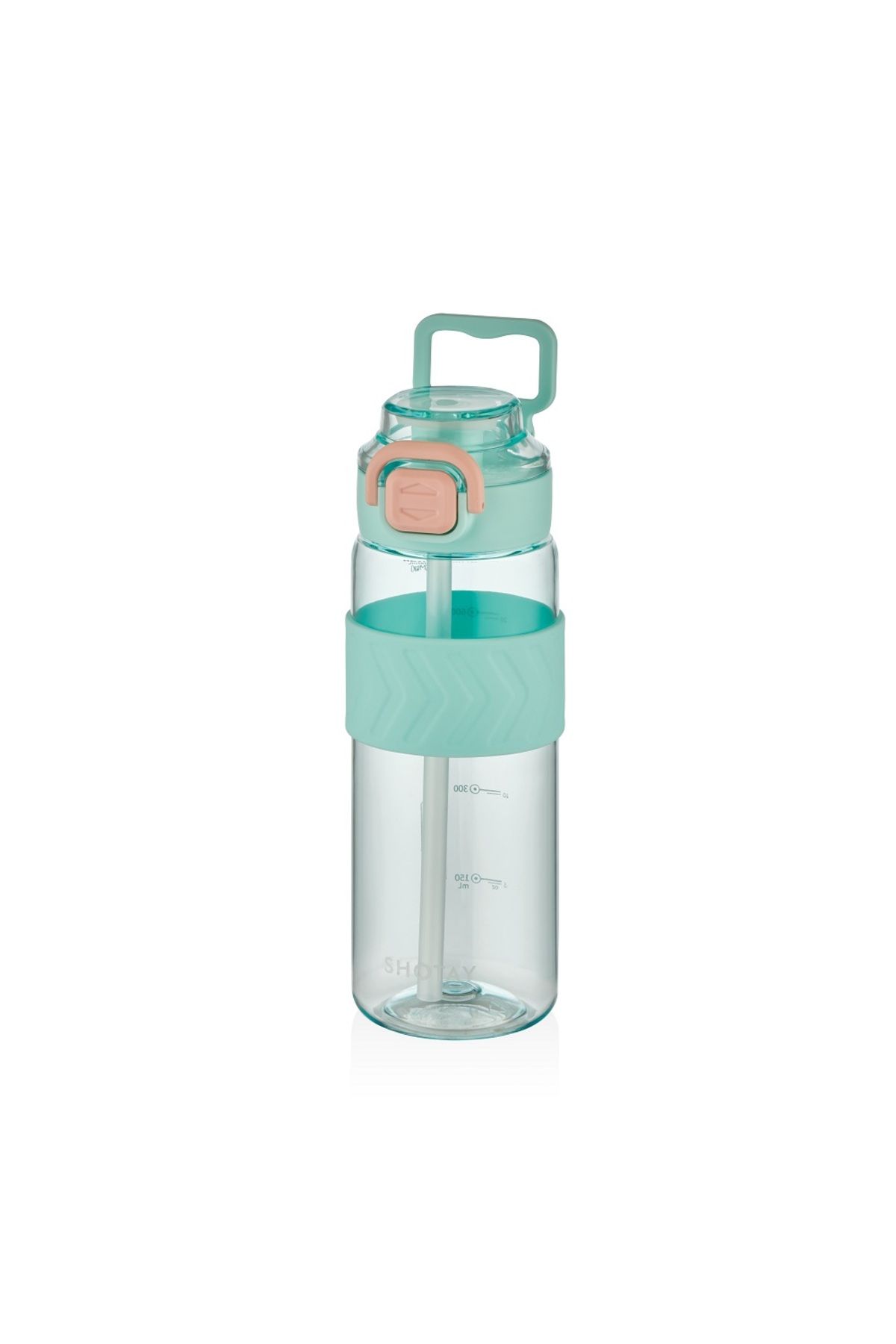 Shotay ST-7238 800ml Turkuaz Pipetli Tritan Matara