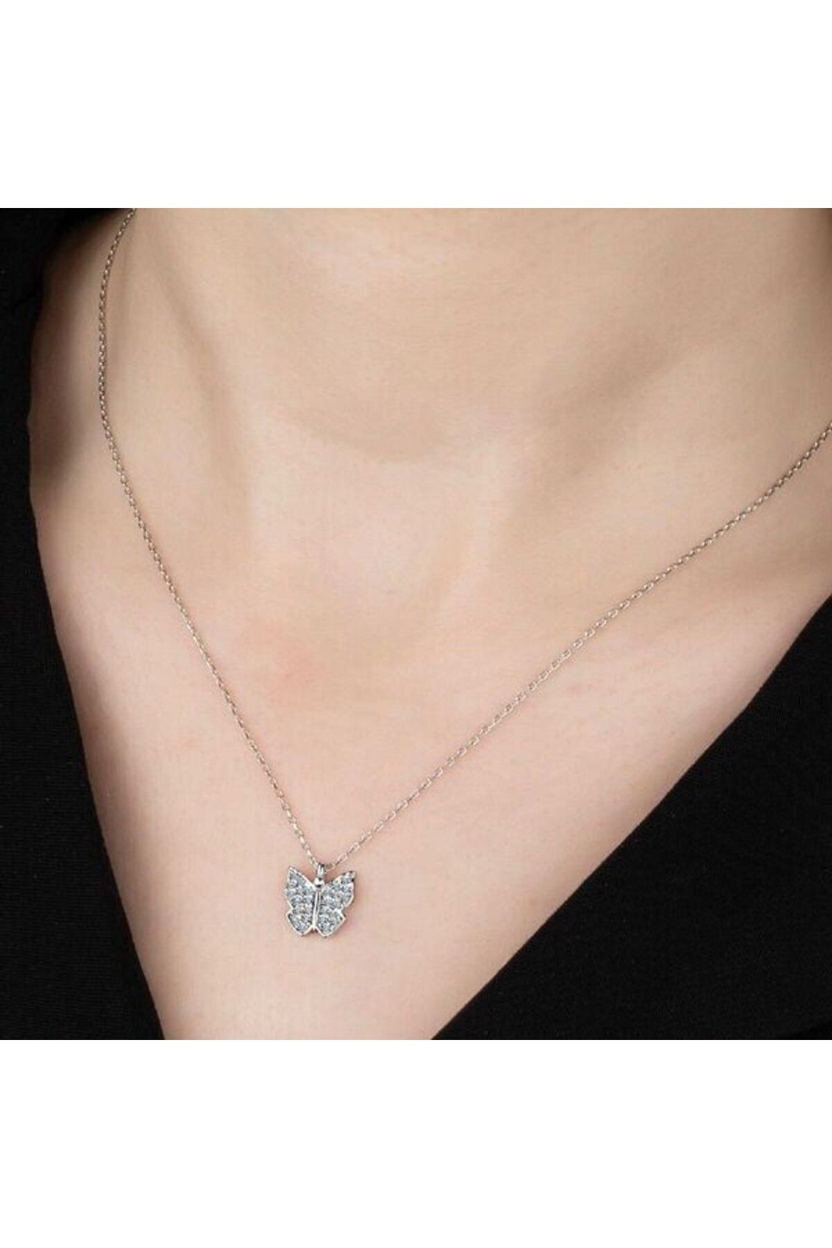 shop Kelebek 925 Ayar Gümüş Kolye