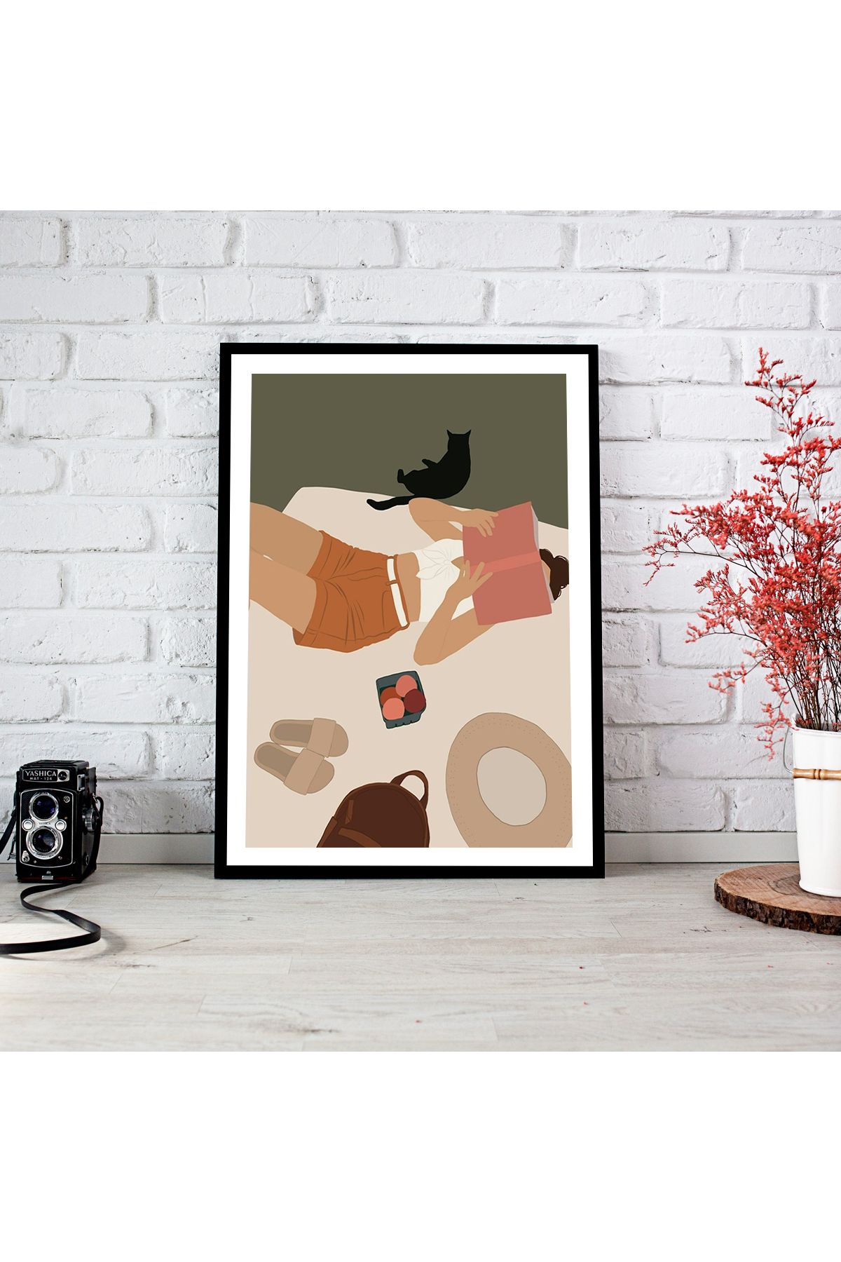 woodsia Çerçeve Görünümlü Çerçevesiz MDF Poster Tablo MDF_TEK1171