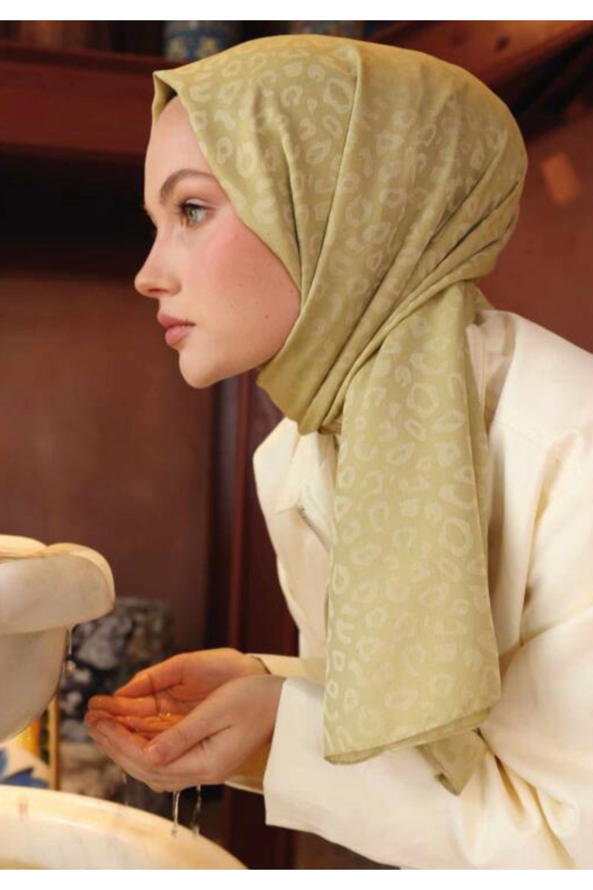 VALOR Scarf leopar desen şal