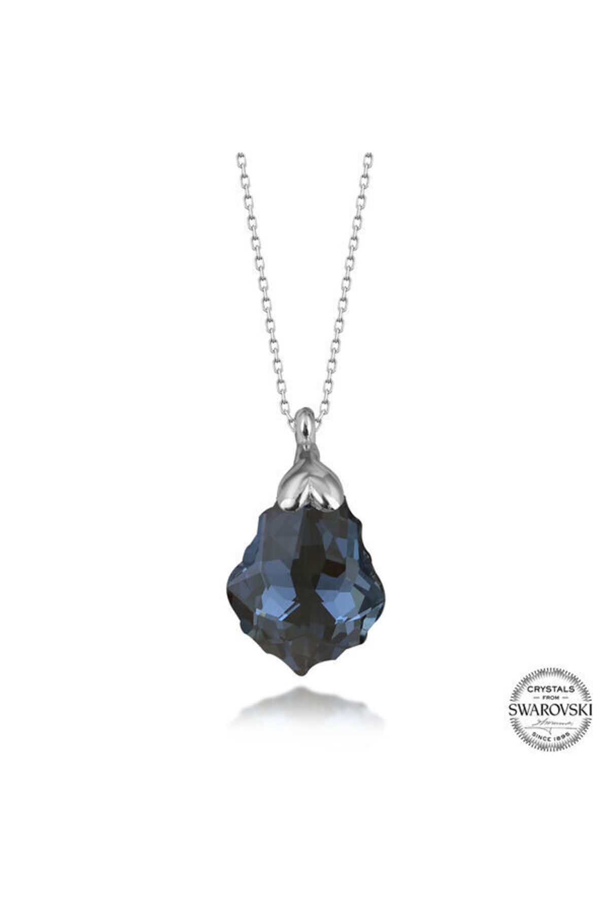shop Crystal Taşlı 925 Ayar Gümüş Kolye