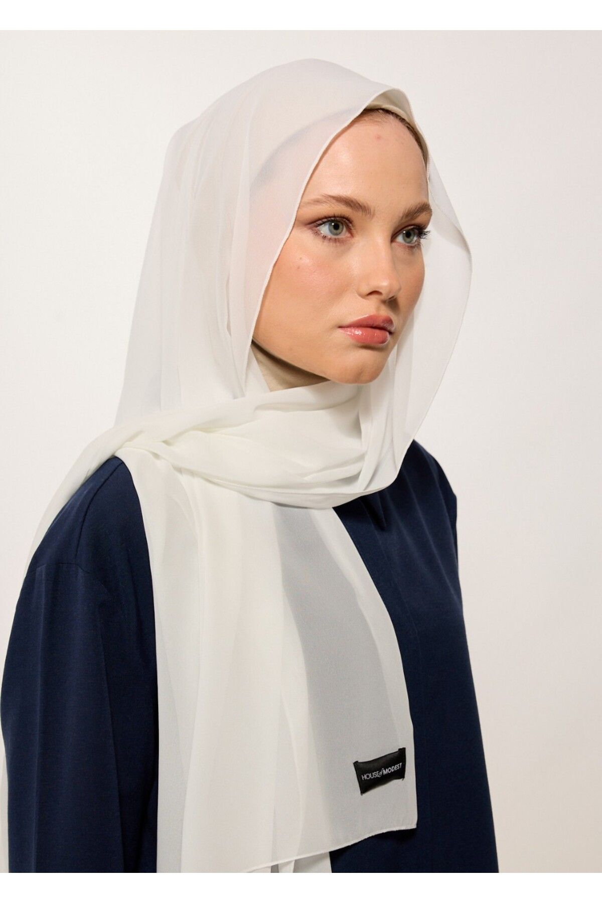HOUSE OF MODEST - ŞAL-ŞİFON-BEYAZ
