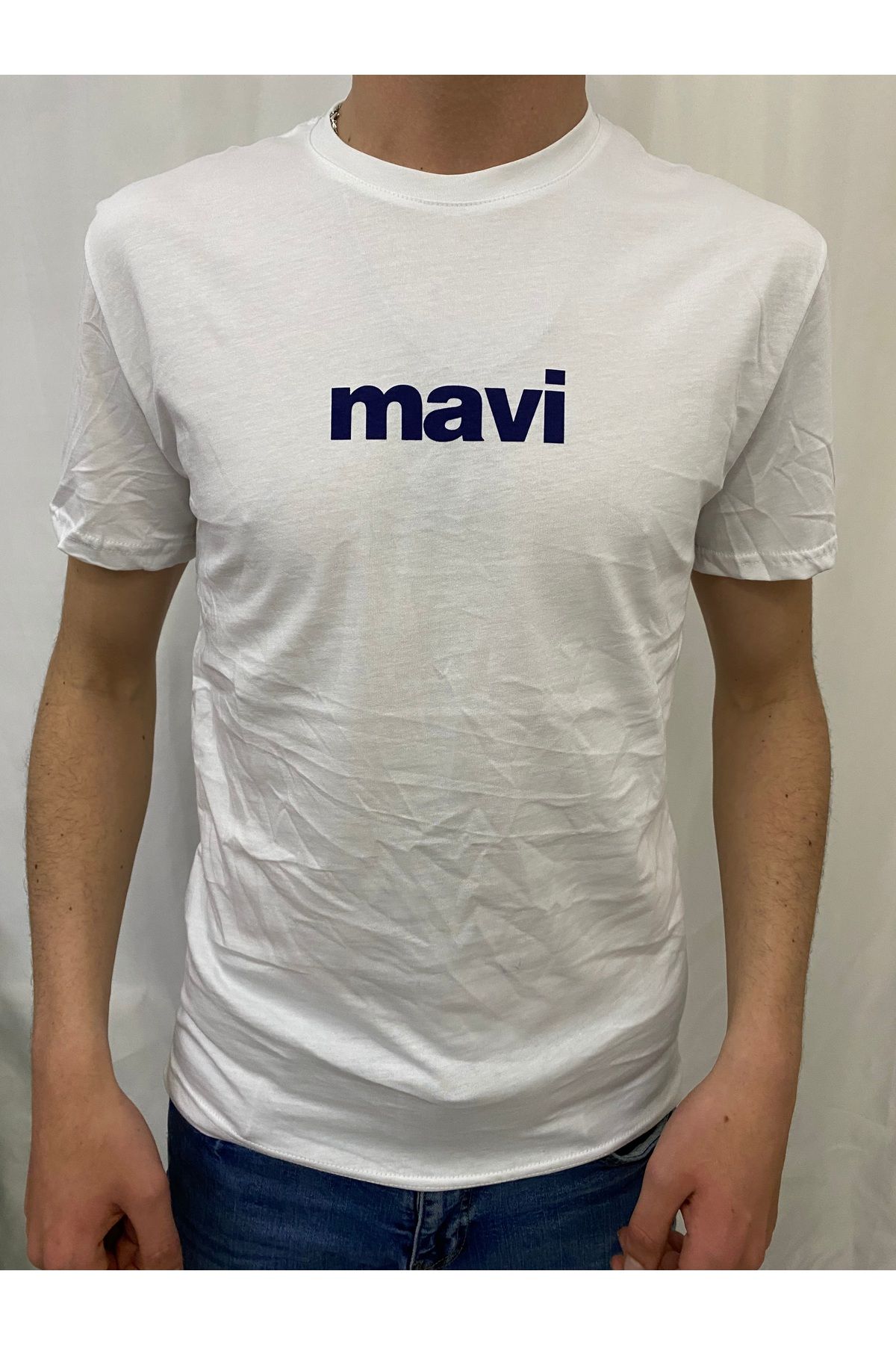 shop Mavi logo baskılı Ünisex Tşört